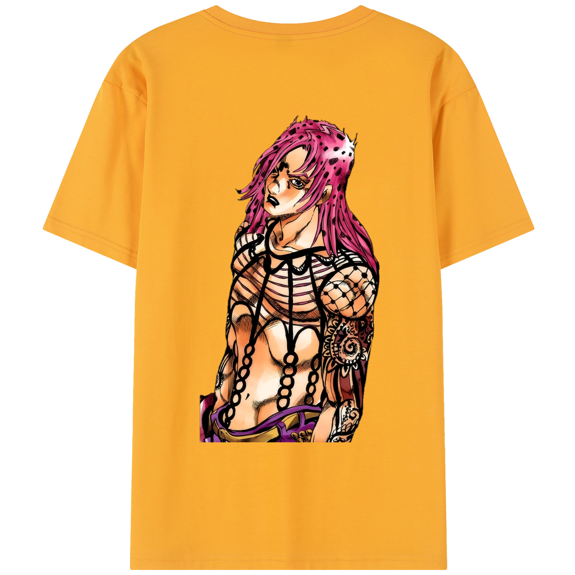 （画像用） ジョジョの奇妙な冒険 ビネガー?ドッピオ JoJo's Bizarre Adventure Vinegar Doppio レディース半袖Tシャツ(バックプリント)