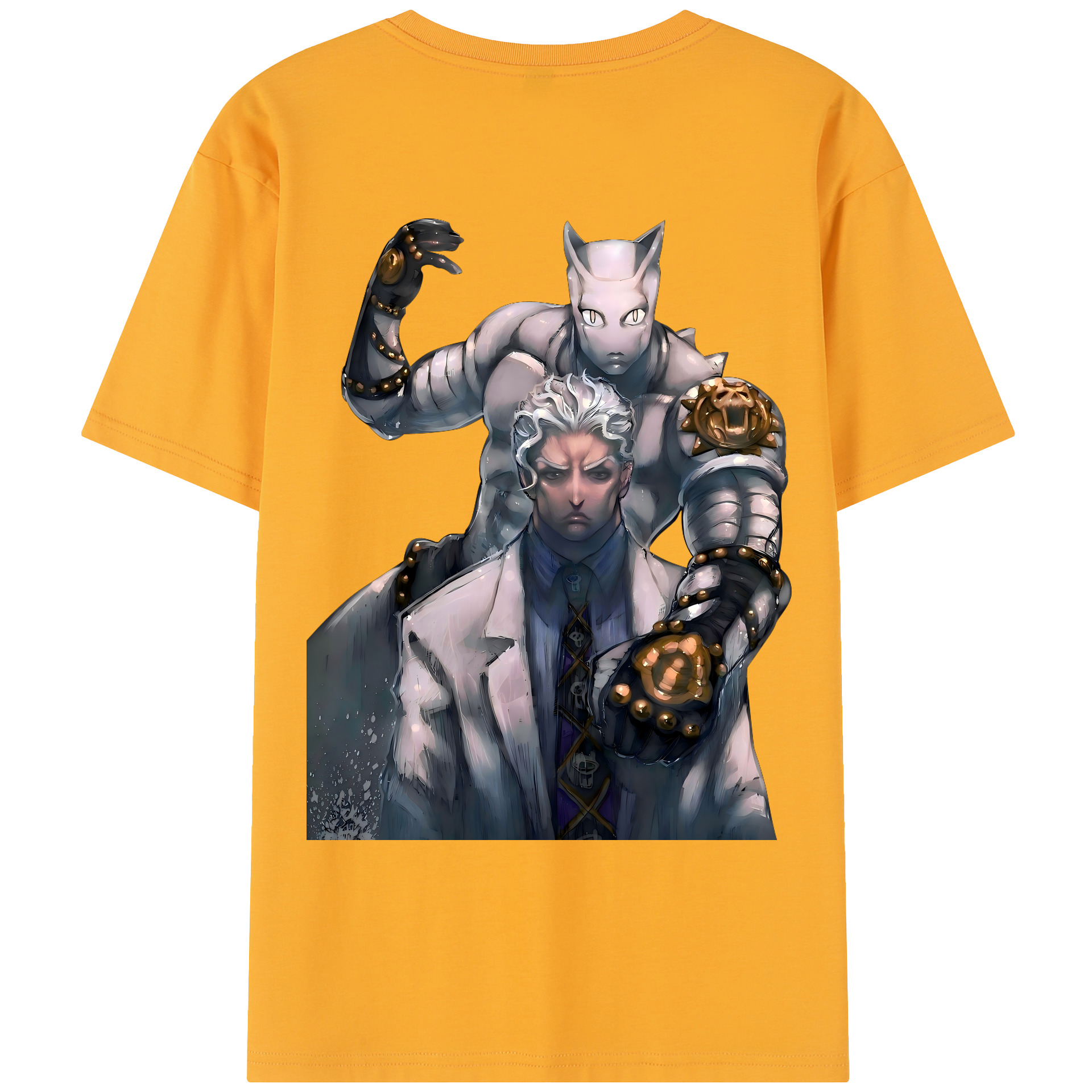 （画像用） ジョジョの奇妙な冒険 きら よしかげ JoJo's Bizarre Adventure Kira Yoshikage レディース半袖Tシャツ(バックプリント)