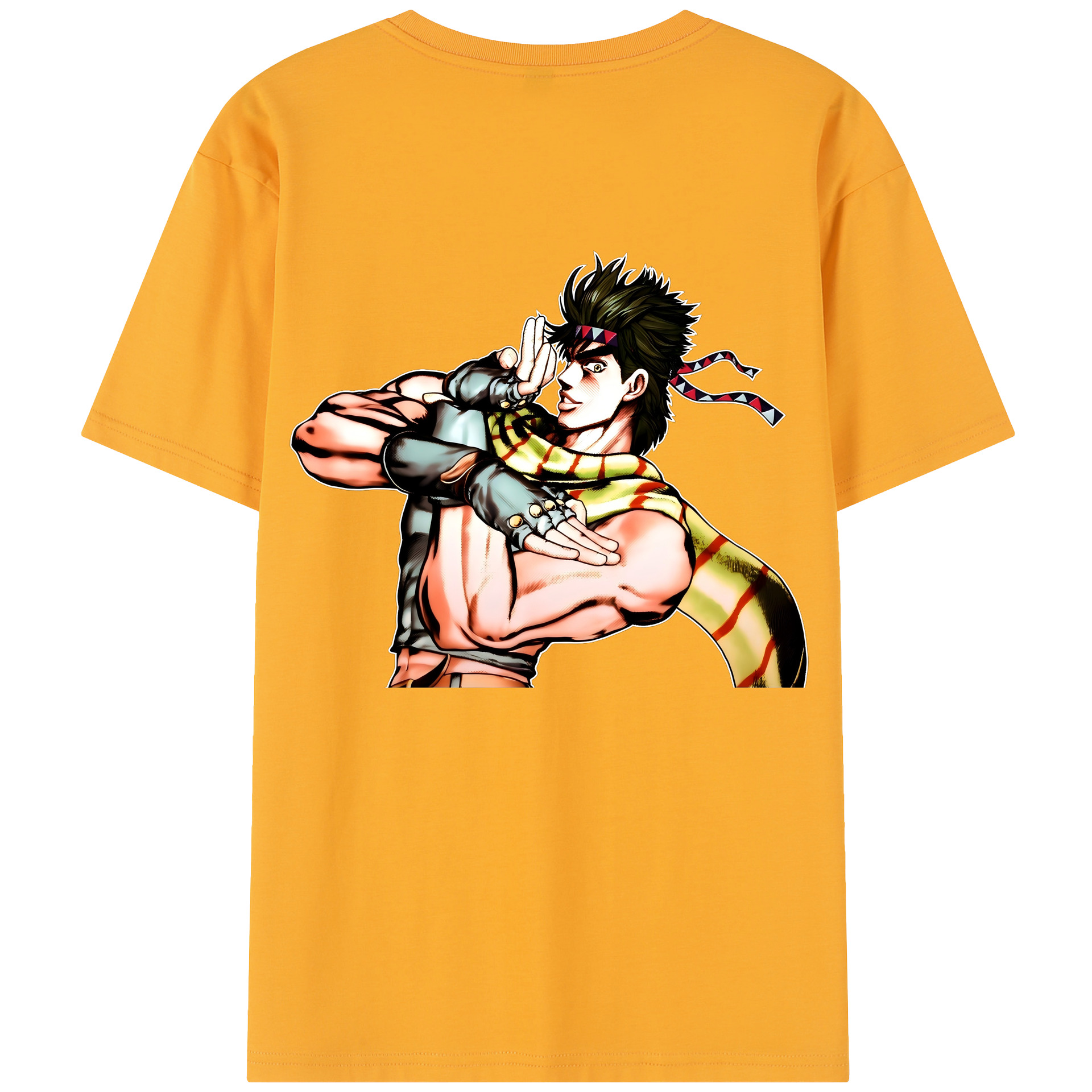 （画像用） ジョジョの奇妙な冒険 ジョセフ?ジョースター JoJo's Bizarre Adventure Joseph Joestar レディース半袖Tシャツ(バックプリント)