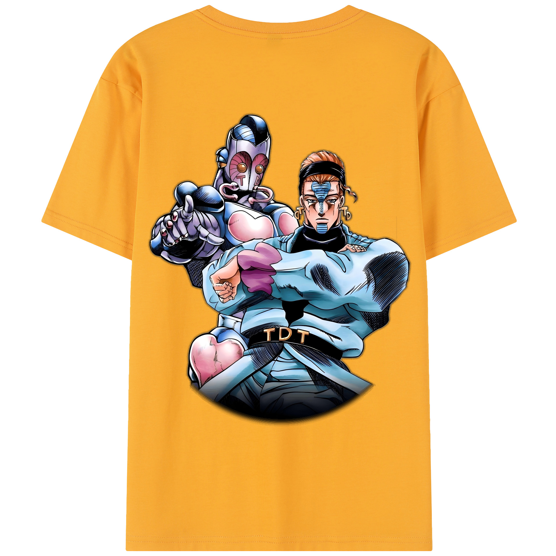 （画像用） ジョジョの奇妙な冒険 ひがしかた じょうすけ JoJo's Bizarre Adventure Higashikata Josuke レディース半袖Tシャツ(バックプリント)