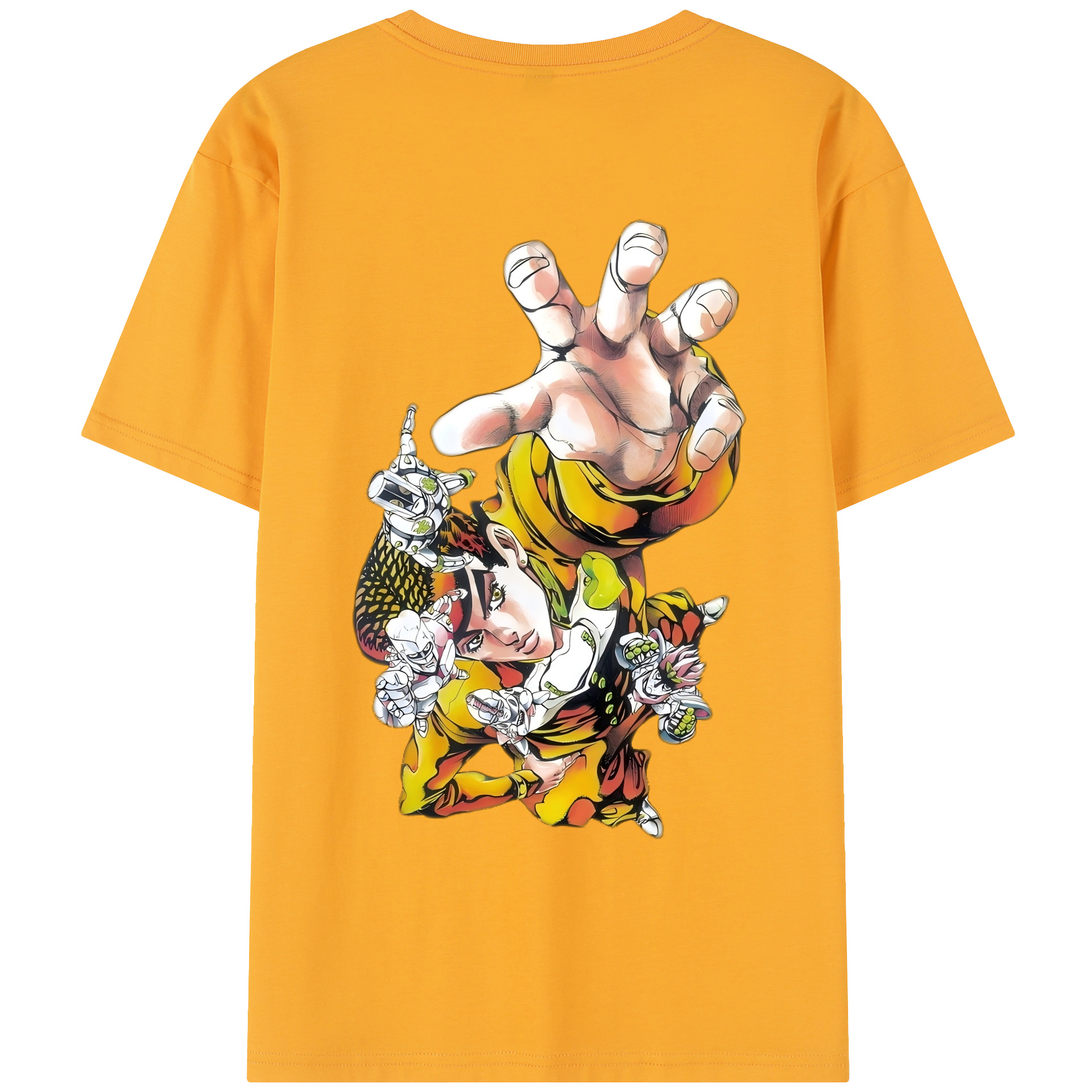 （画像用） ジョジョの奇妙な冒険 ひがしかた じょうすけ JoJo's Bizarre Adventure Higashikata Josuke レディース半袖Tシャツ(バックプリント)