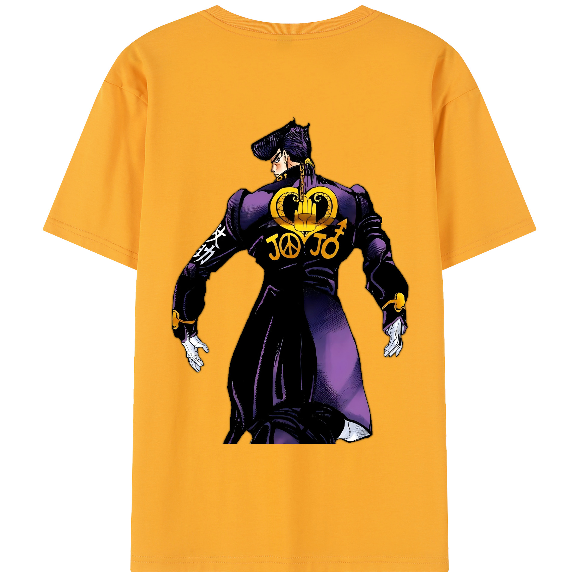 （画像用） ジョジョの奇妙な冒険 ひがしかた じょうすけ JoJo's Bizarre Adventure Higashikata Josuke レディース半袖Tシャツ(バックプリント)