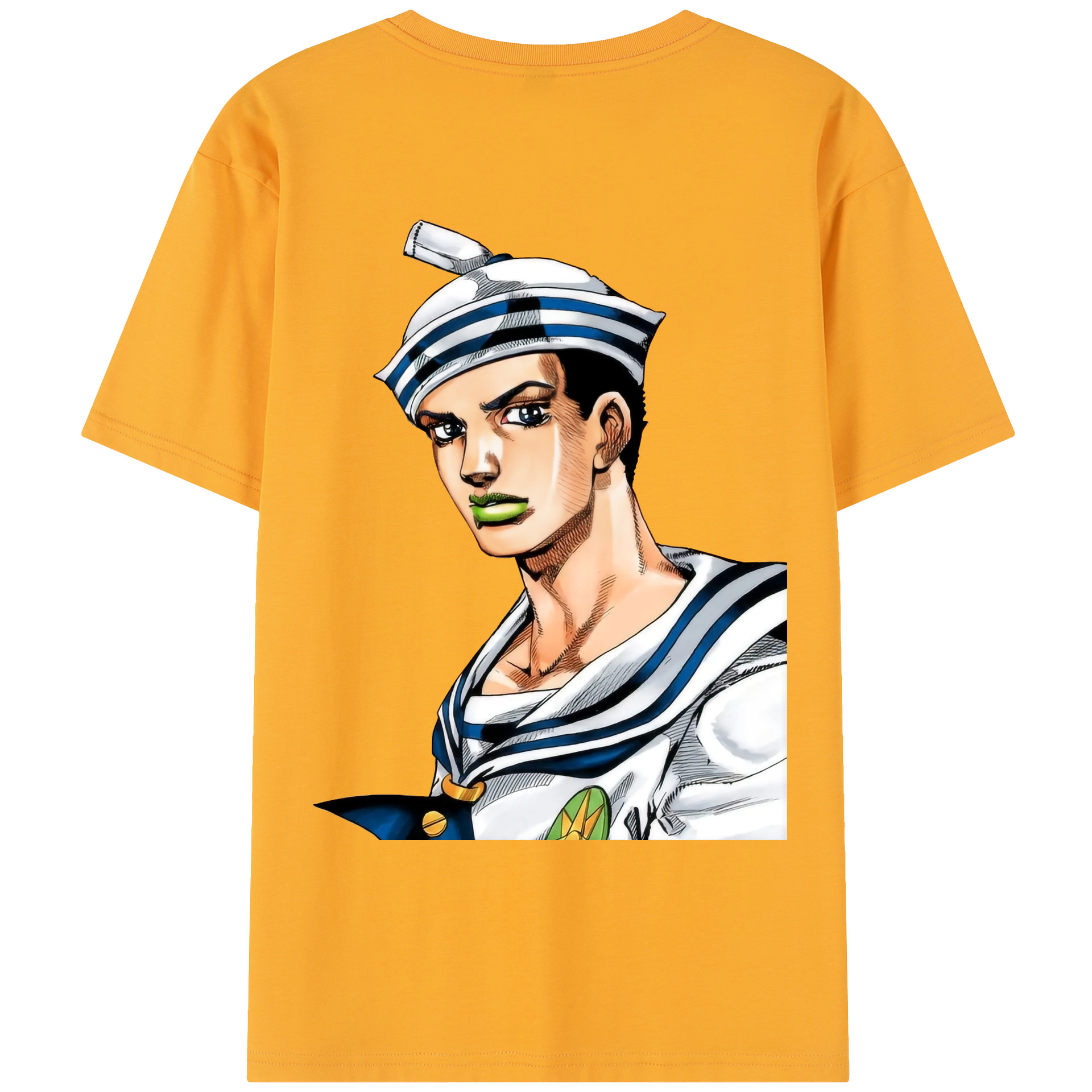（画像用） ジョジョの奇妙な冒険 東方定助 JoJo's Bizarre Adventure Higashikata Josuke レディース半袖Tシャツ(バックプリント)