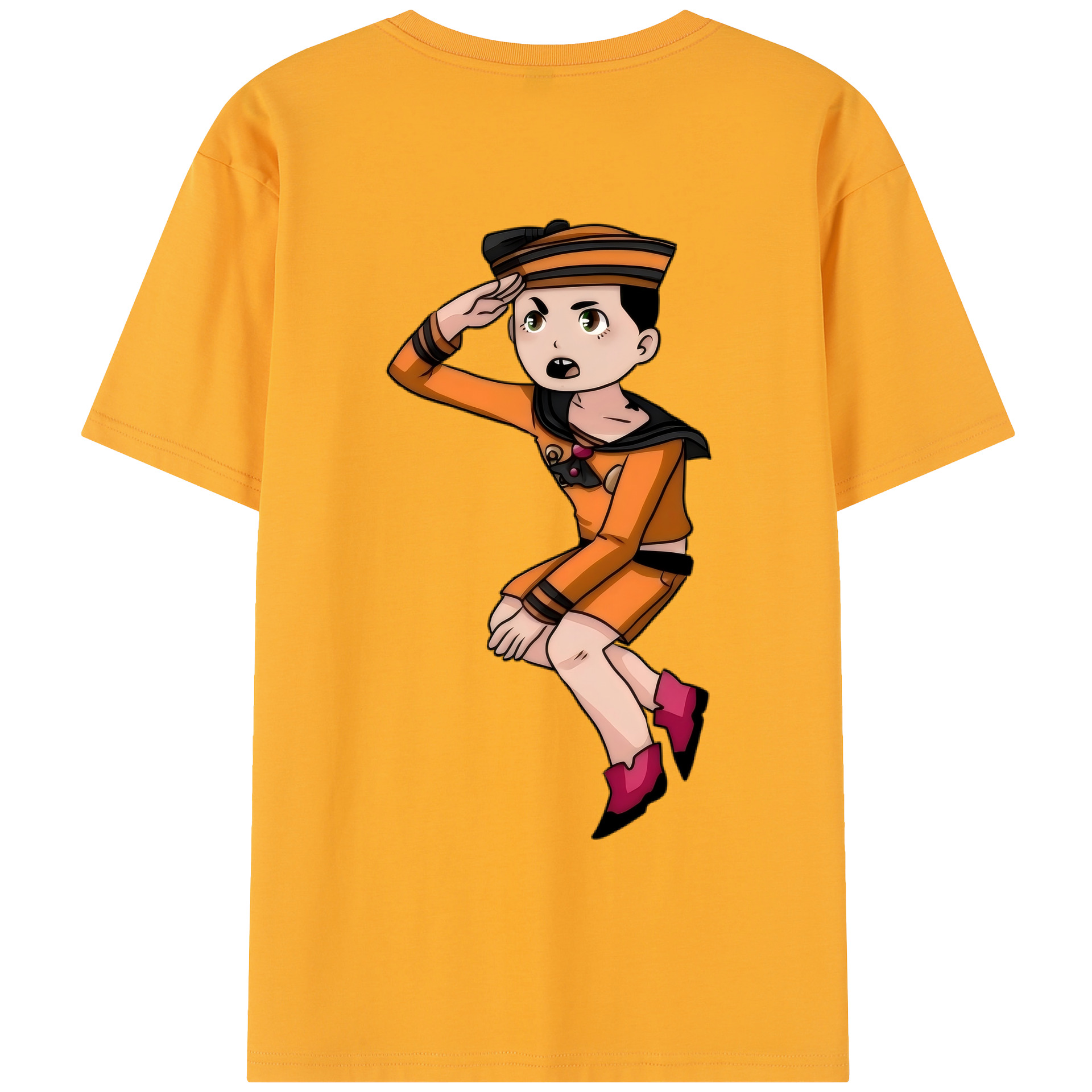 （画像用） ジョジョの奇妙な冒険 東方定助 JoJo's Bizarre Adventure Higashikata Josuke レディース半袖Tシャツ(バックプリント)