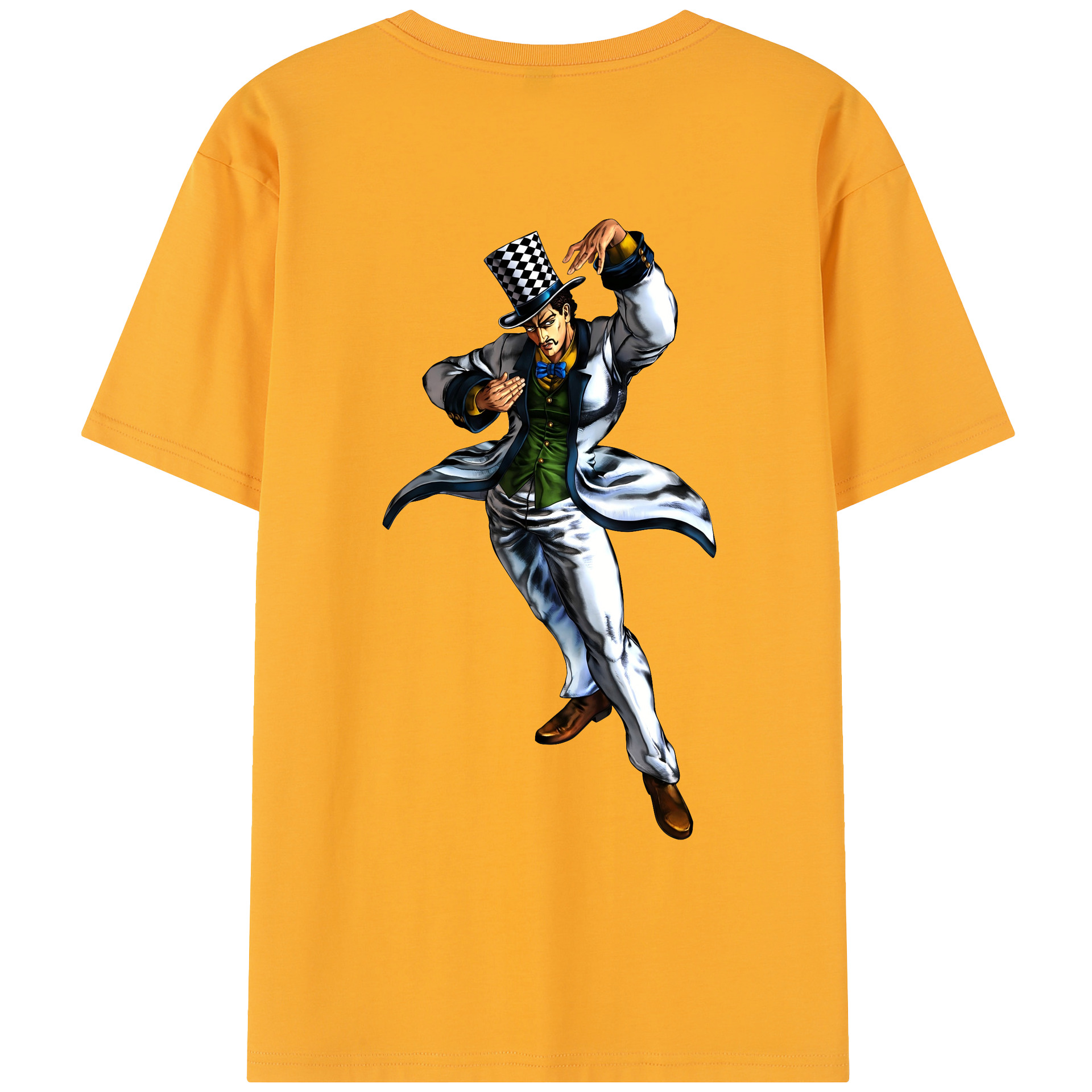 （画像用） ジョジョの奇妙な冒険 ウィル?アントニオ?ツェペリ JoJo's Bizarre Adventure Will Anthonio Zeppeli レディース半袖Tシャツ(バックプリント)