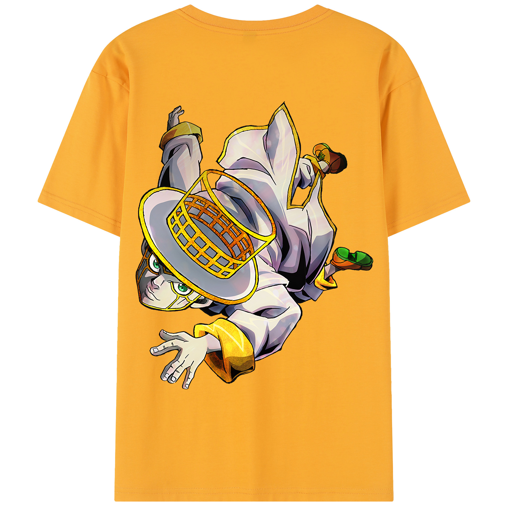 （画像用） ジョジョの奇妙な冒険 岸辺 露伴（きしべ ろはん） JoJo's Bizarre Adventure Rohan Kishibe レディース半袖Tシャツ(バックプリント)