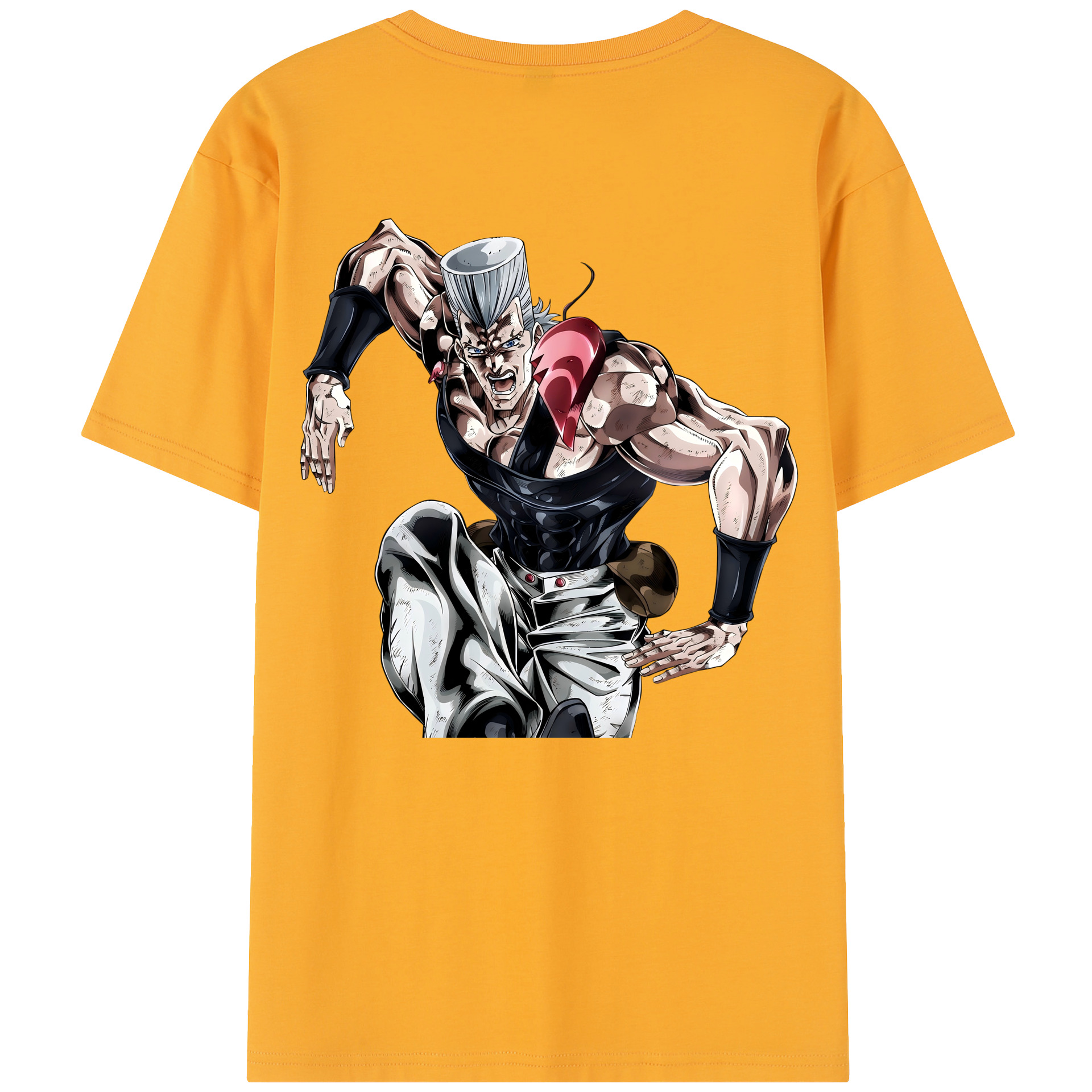 （画像用） ジョジョの奇妙な冒険 ジャン＝ピエール?ポルナレフ JoJo's Bizarre Adventure Jan Pierre Polnareff レディース半袖Tシャツ(バックプリント)
