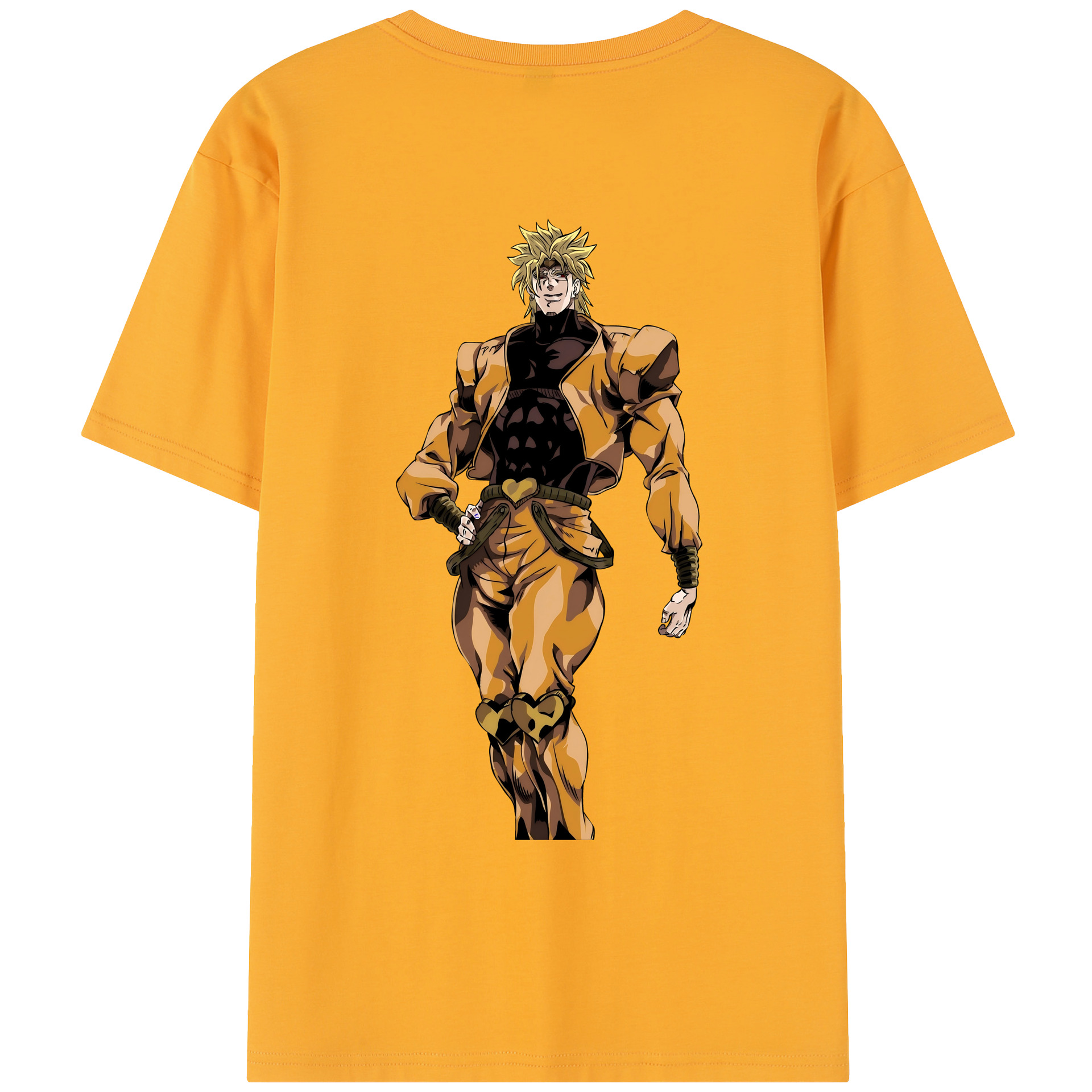 （画像用） ジョジョの奇妙な冒険 ディオ?ブランドー JoJo's Bizarre Adventure Dio Brando レディース半袖Tシャツ(バックプリント)