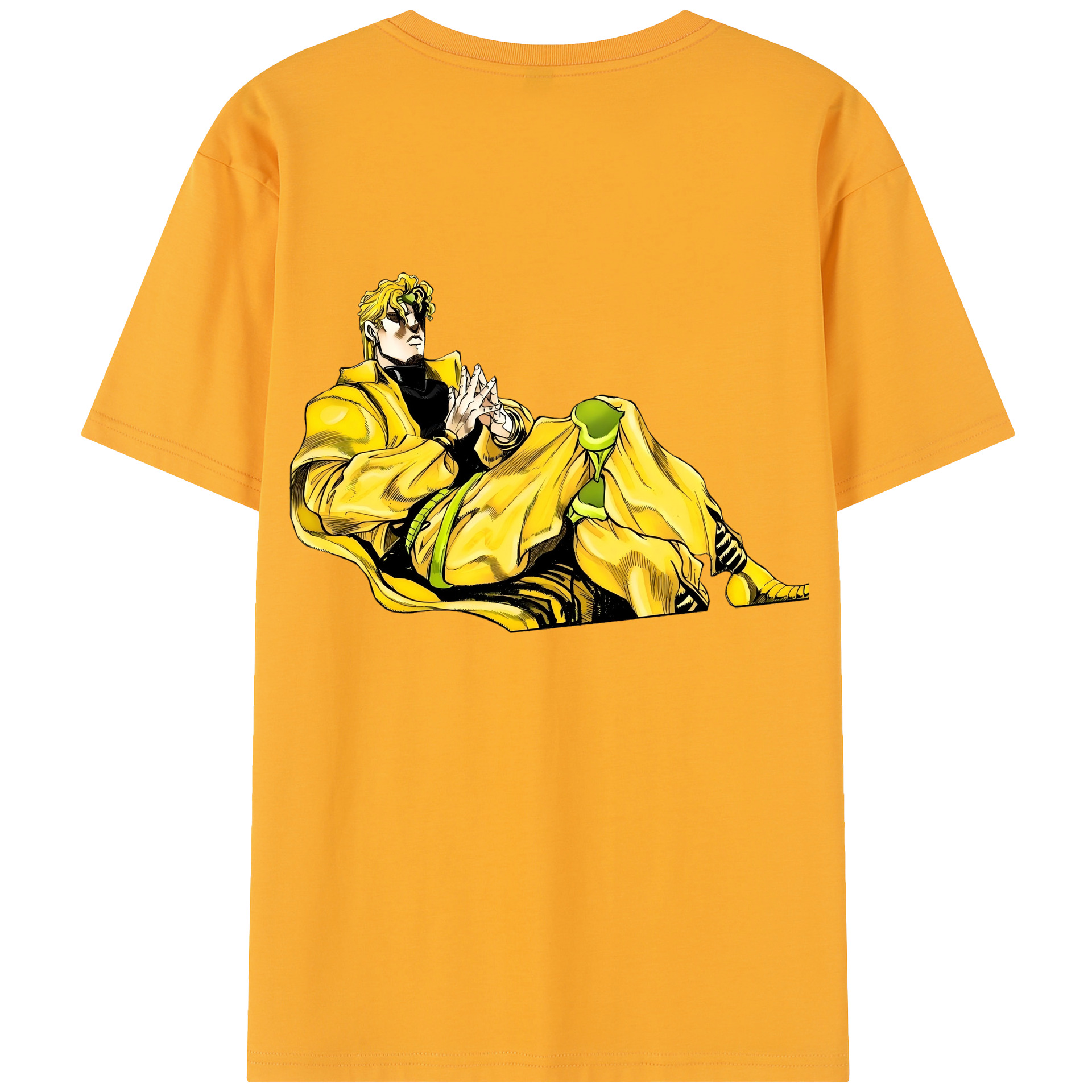 （画像用） ジョジョの奇妙な冒険 ディオ?ブランドー JoJo's Bizarre Adventure Dio Brando レディース半袖Tシャツ(バックプリント)