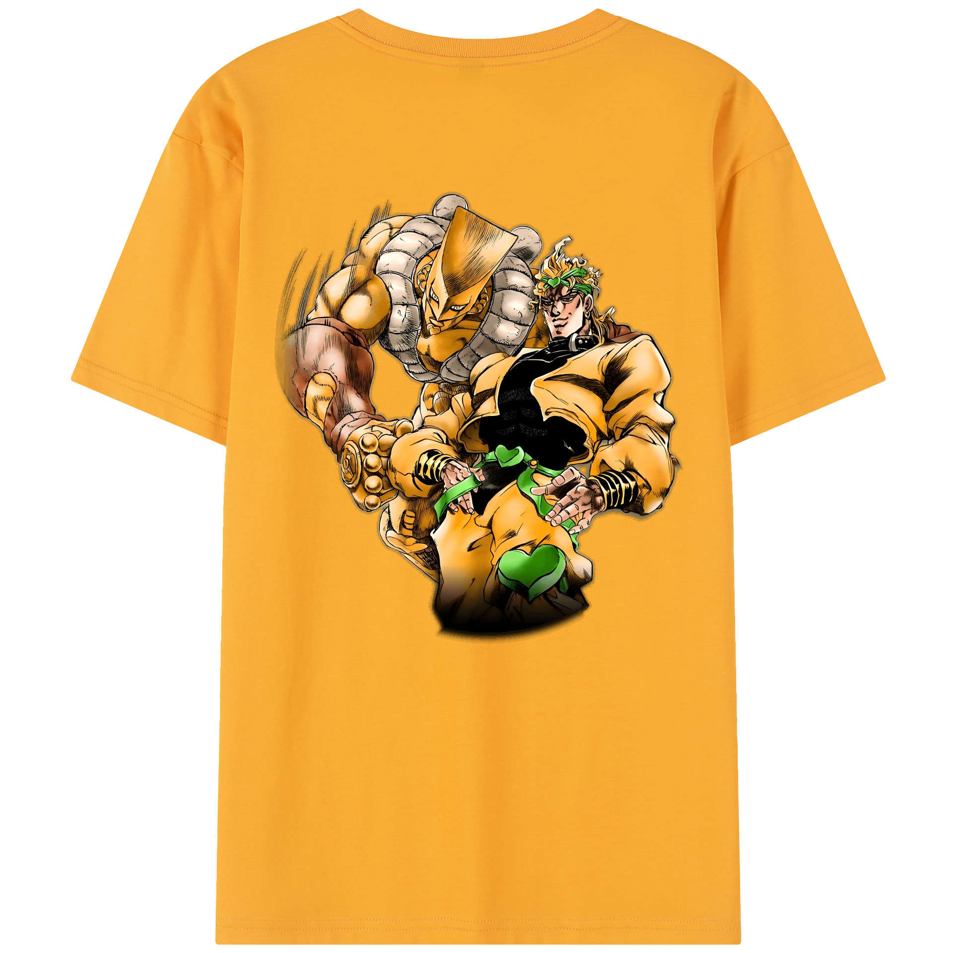 （画像用） ジョジョの奇妙な冒険 ディオ?ブランドー JoJo's Bizarre Adventure Dio Brando レディース半袖Tシャツ(バックプリント)