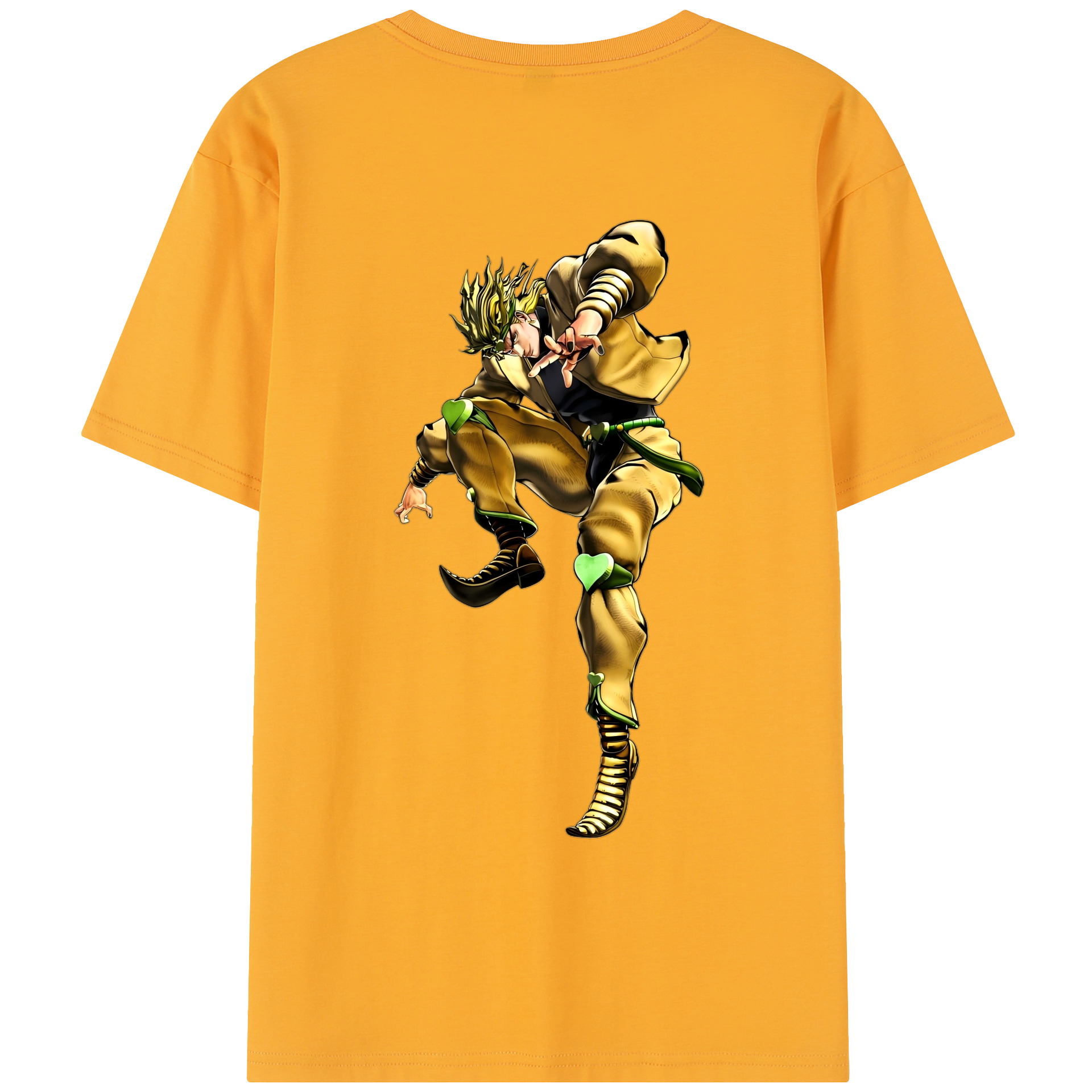 （画像用） ジョジョの奇妙な冒険 ディオ?ブランドー JoJo's Bizarre Adventure Dio Brando レディース半袖Tシャツ(バックプリント)
