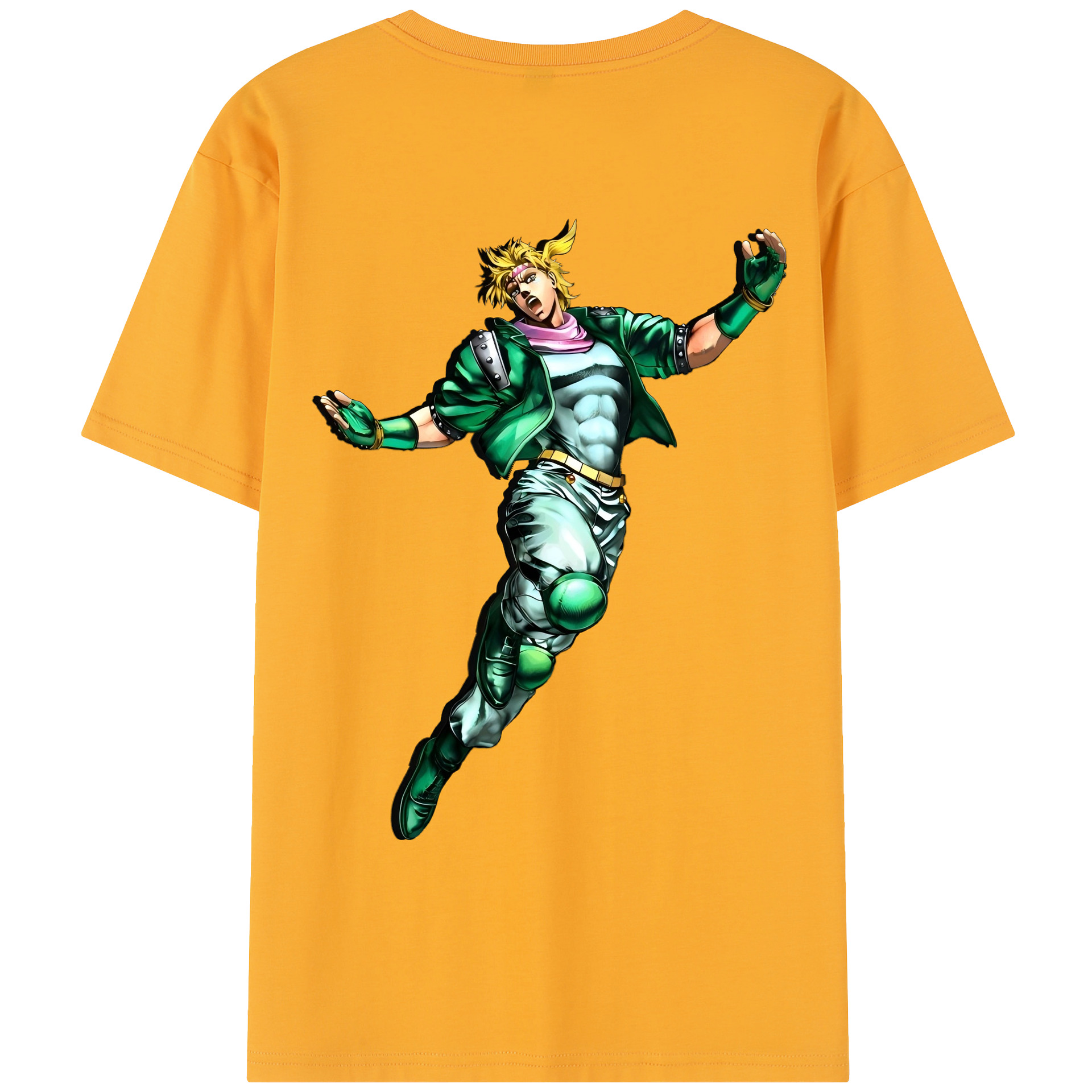 （画像用） ジョジョの奇妙な冒険 ディオ?ブランドー JoJo's Bizarre Adventure Dio Brando レディース半袖Tシャツ(バックプリント)
