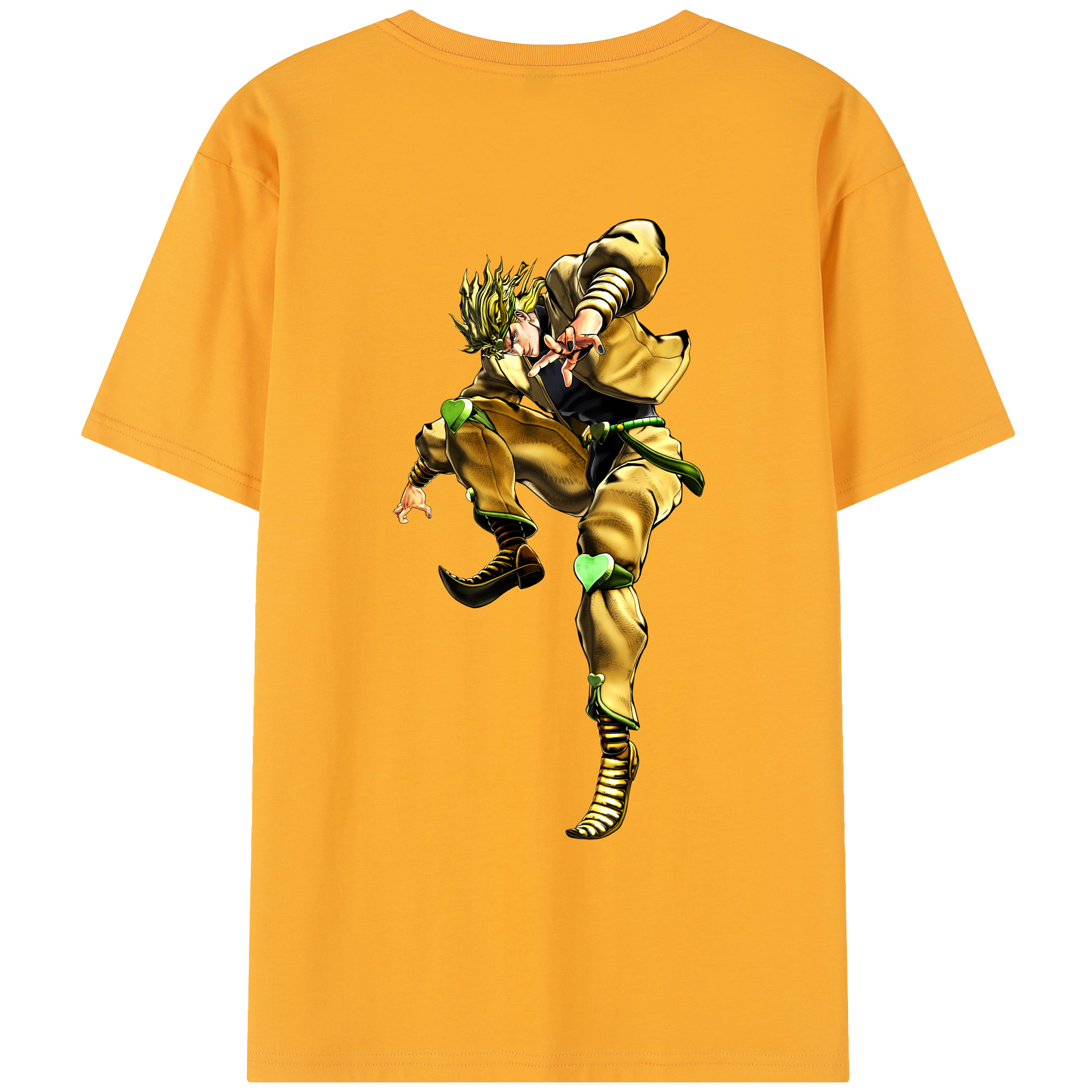 （画像用） ジョジョの奇妙な冒険 ディオ?ブランドー JoJo's Bizarre Adventure Dio Brando レディース半袖Tシャツ(バックプリント)
