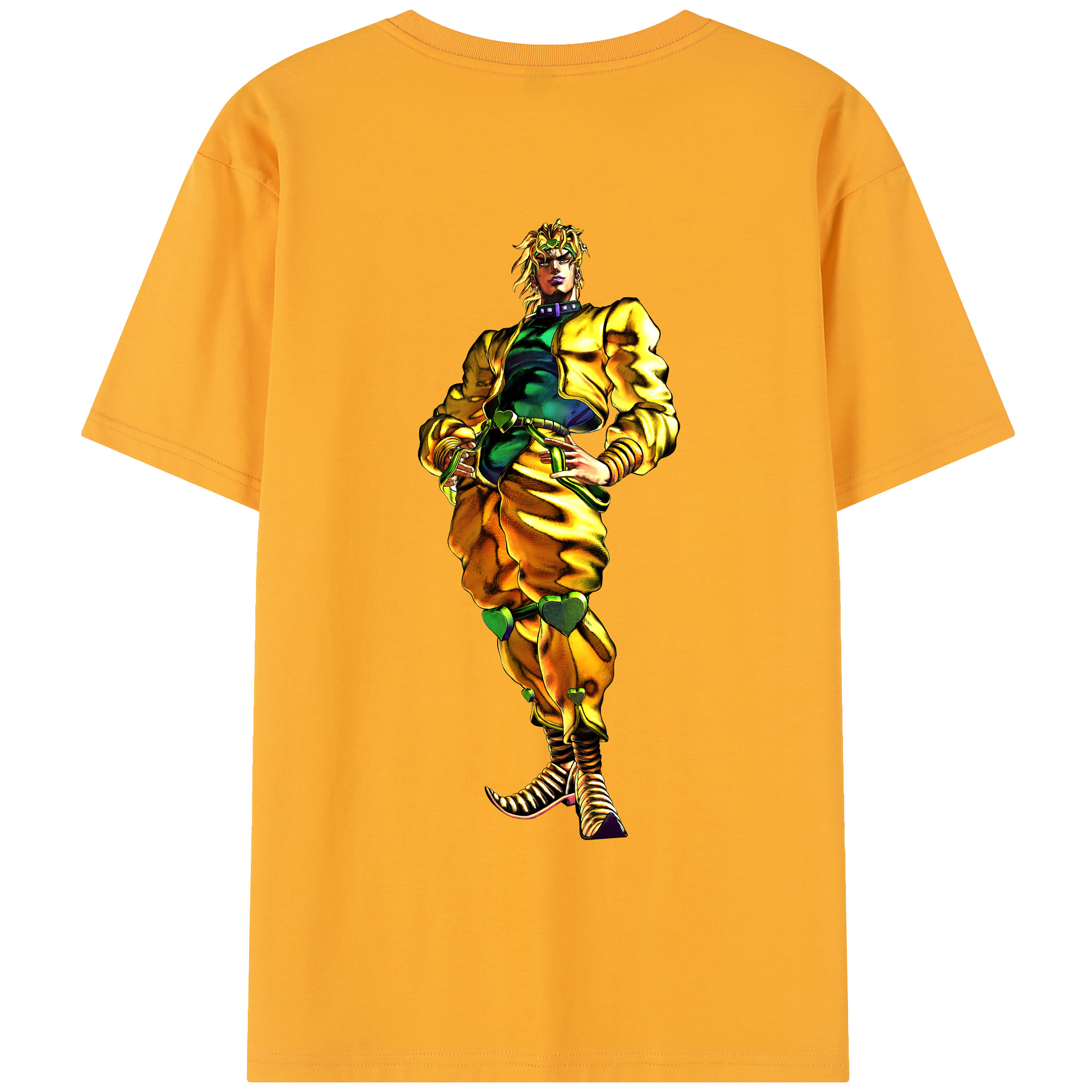 （画像用） ジョジョの奇妙な冒険 ディオ?ブランドー JoJo's Bizarre Adventure Dio Brando レディース半袖Tシャツ(バックプリント)