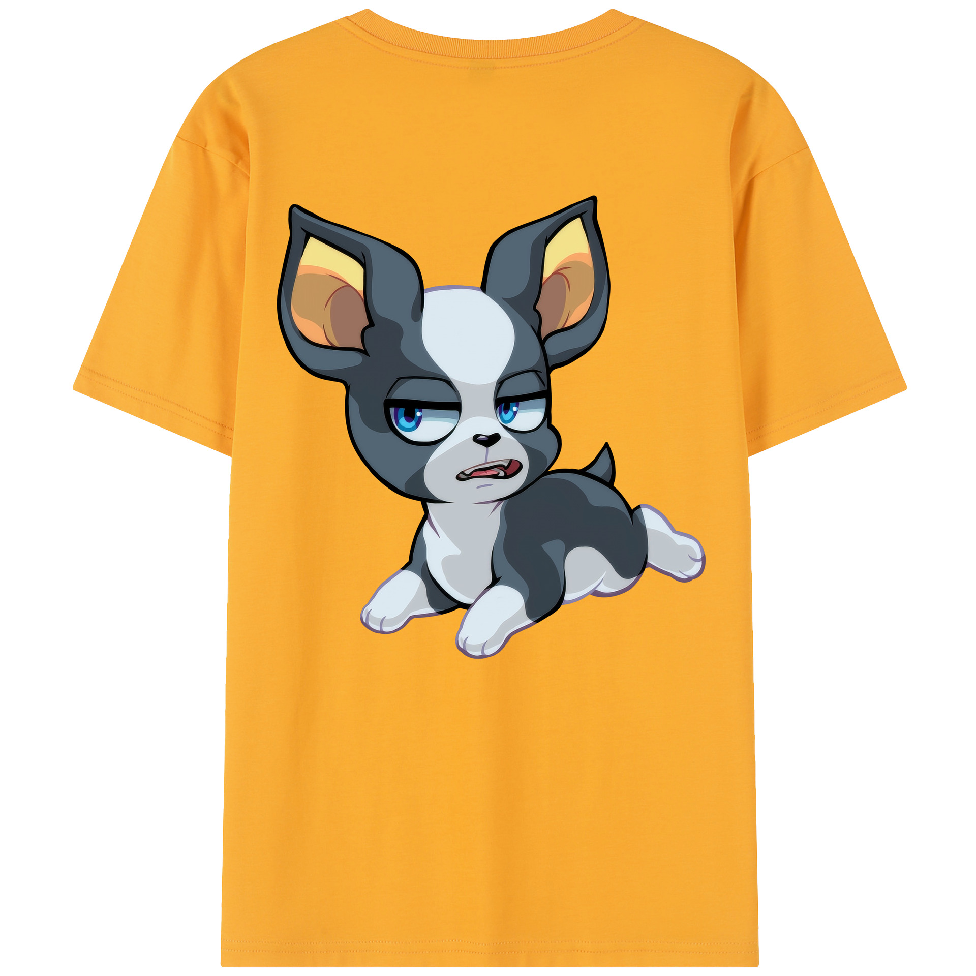 （画像用） ジョジョの奇妙な冒険 イギー JoJo's Bizarre Adventure Iggy レディース半袖Tシャツ(バックプリント)