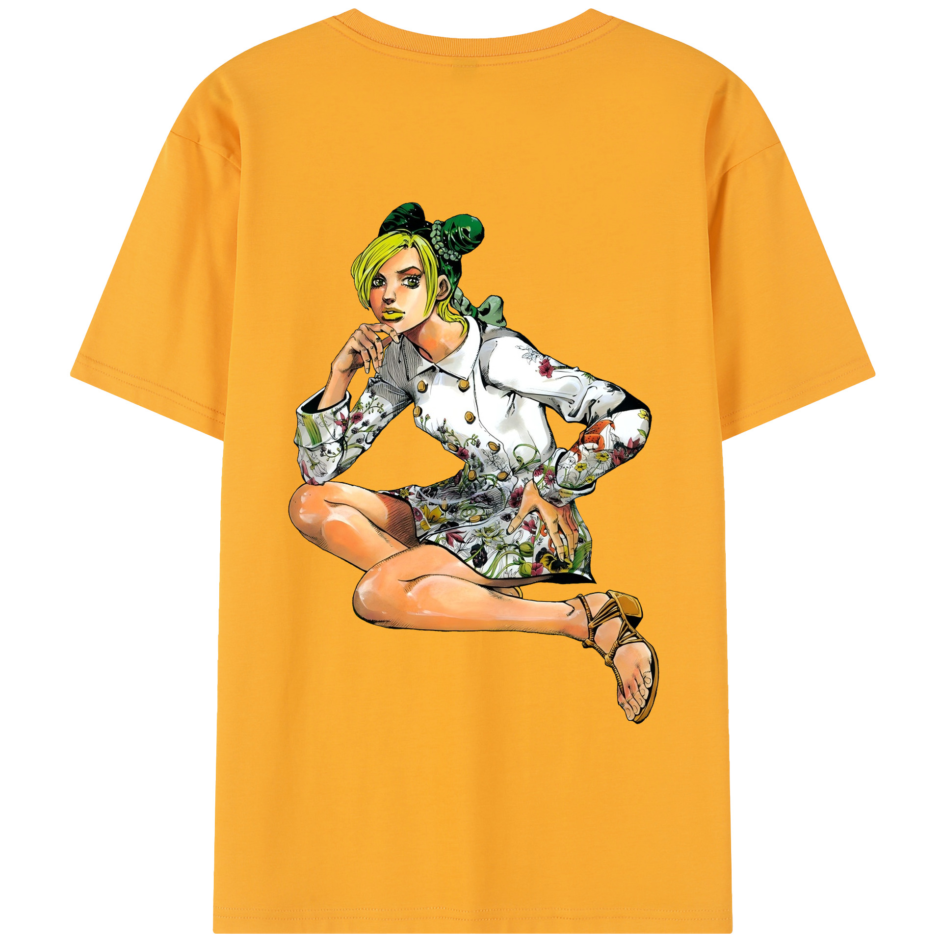 （画像用） "ジョジョの奇妙な冒険 くうじょう ジョリーン JoJo's Bizarre Adventure Jolyne Cujoh " レディース半袖Tシャツ(バックプリント)