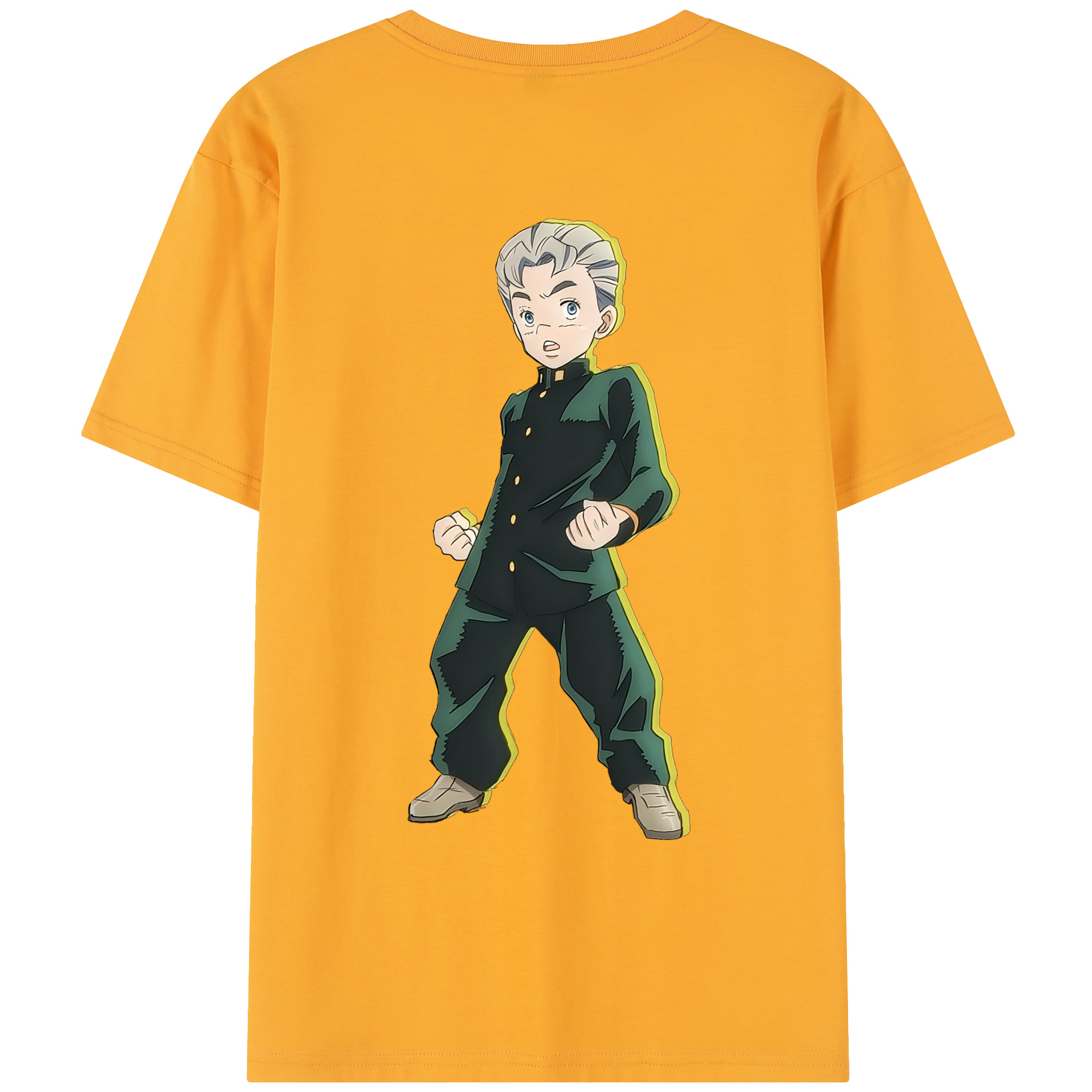 （画像用） ジョジョの奇妙な冒険 広瀨康一 JoJo's Bizarre Adventure Hirose Koichi レディース半袖Tシャツ(バックプリント)