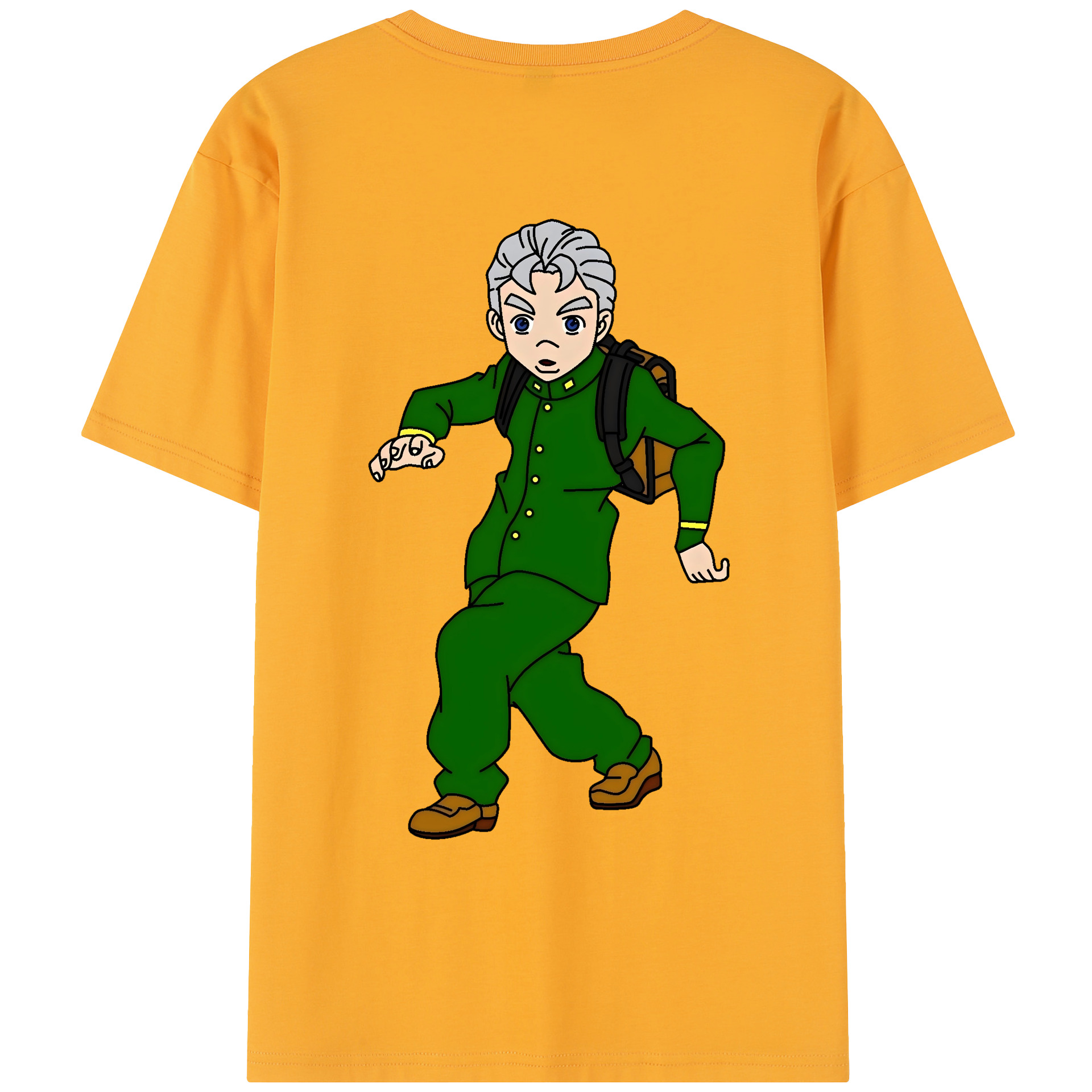 （画像用） ジョジョの奇妙な冒険 広瀨康一 JoJo's Bizarre Adventure Hirose Koichi レディース半袖Tシャツ(バックプリント)