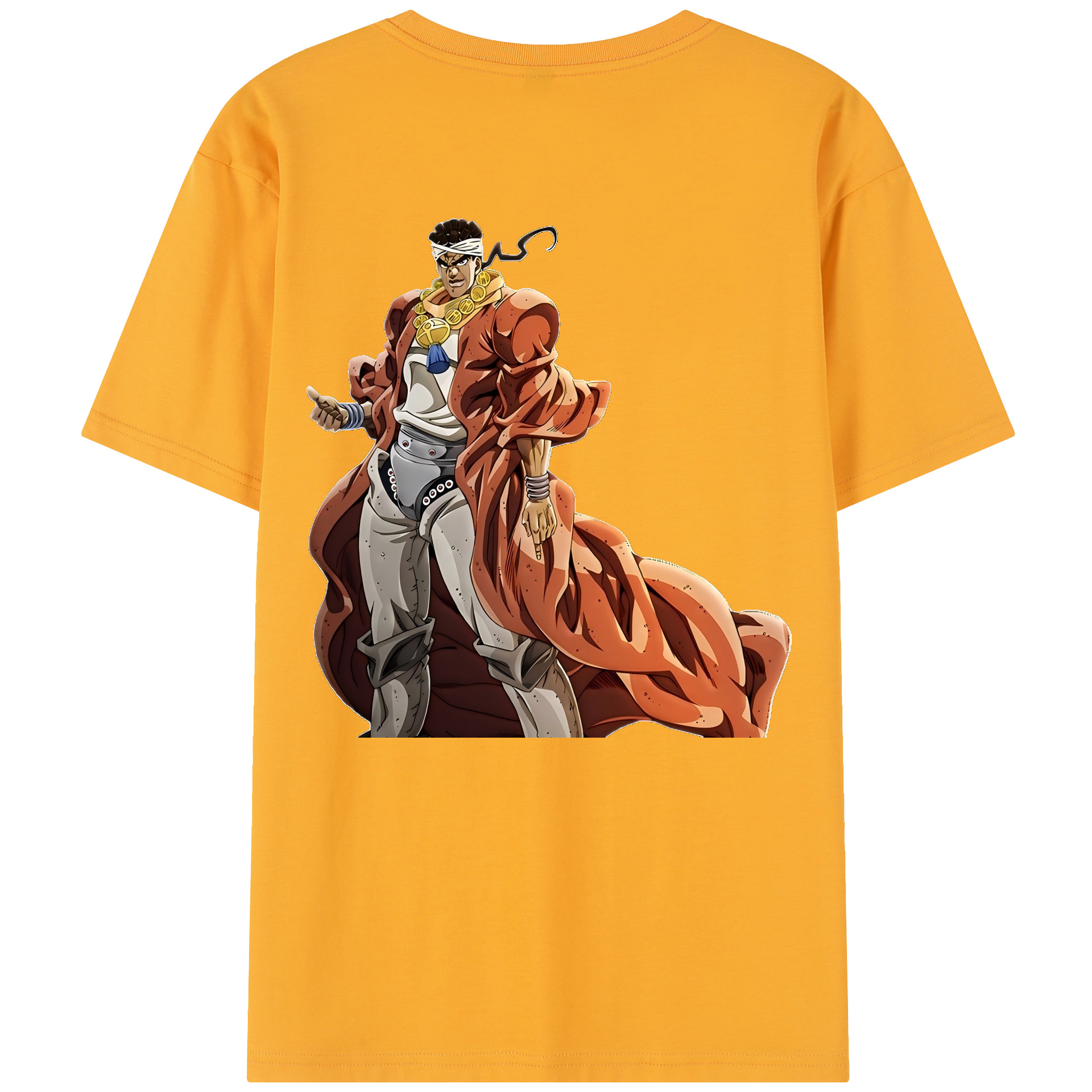 （画像用） ジョジョの奇妙な冒険 ムハンマド?アブドゥル JoJo's Bizarre Adventure Muhammad Avdol レディース半袖Tシャツ(バックプリント)