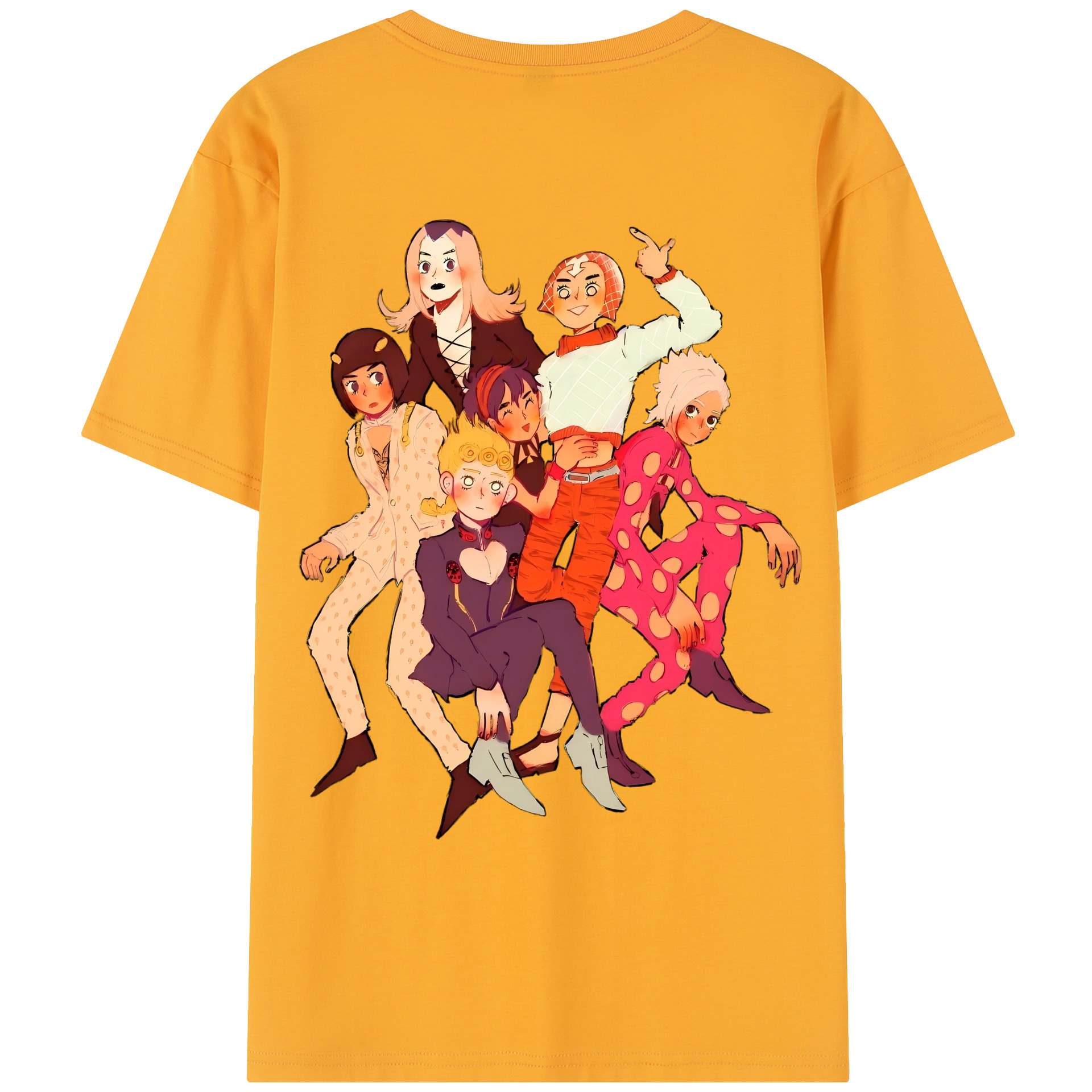 （画像用） ジョジョの奇妙な冒険 JoJo's Bizarre Adventure レディース半袖Tシャツ(バックプリント)