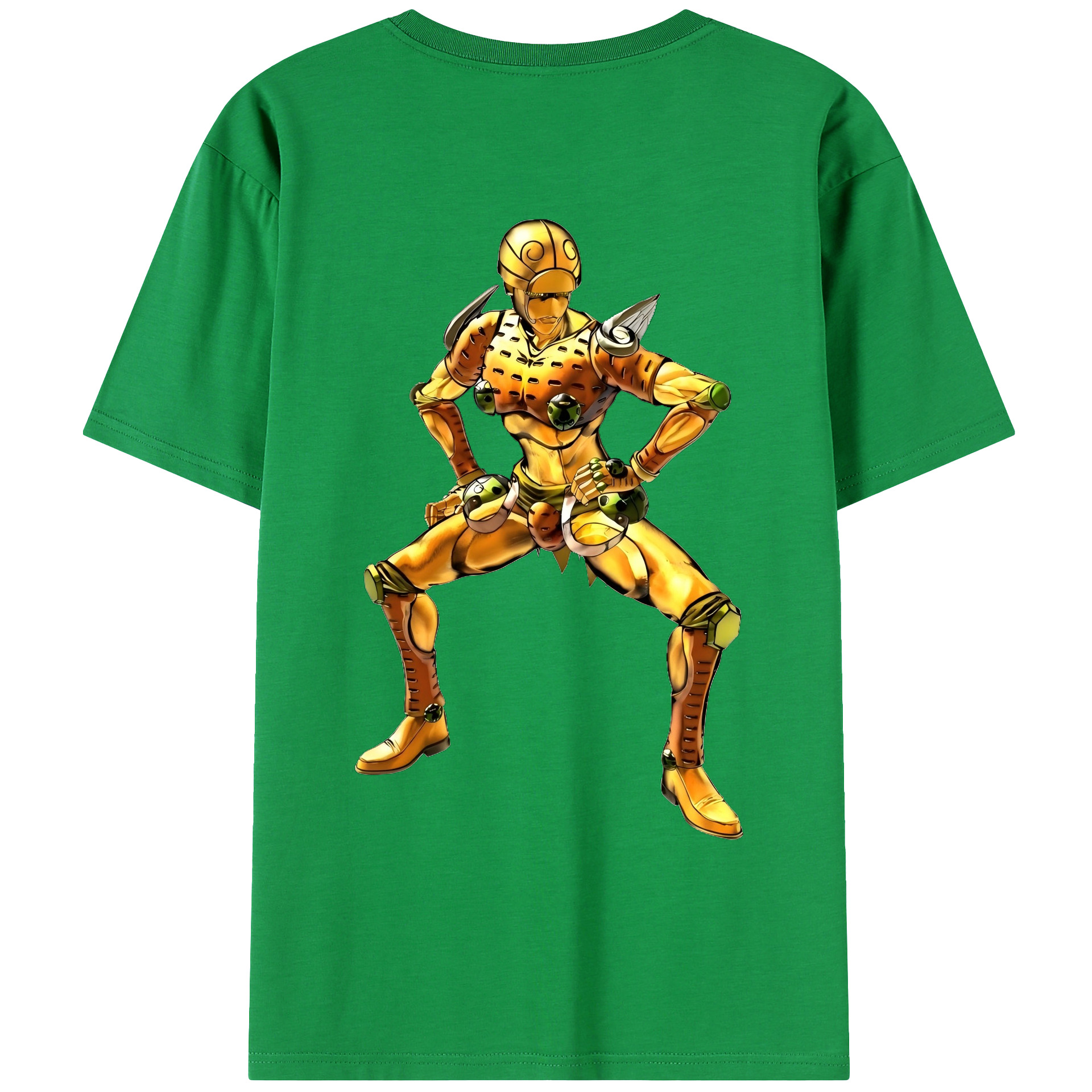 （画像用） ジョジョの奇妙な冒険 ジョルノ?ジョバァーナ JoJo's Bizarre Adventure Giorno Giovanna レディース半袖Tシャツ(バックプリント)