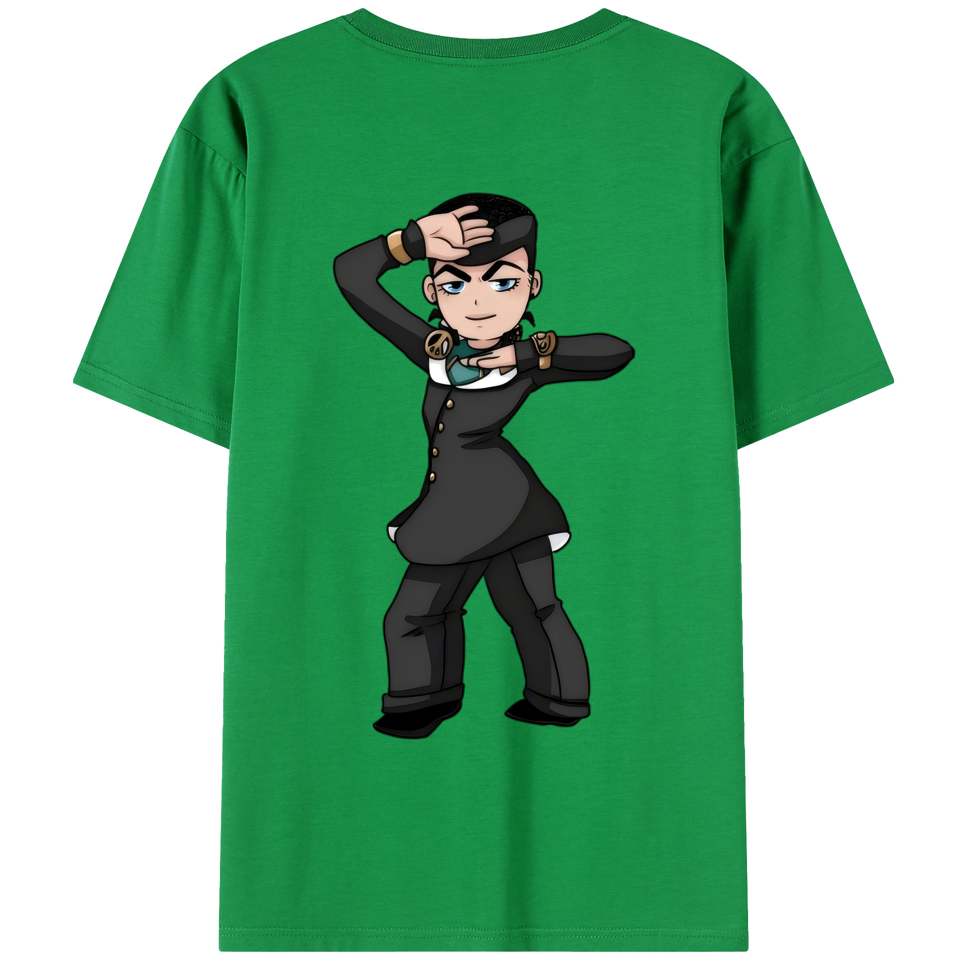 （画像用） ジョジョの奇妙な冒険 ひがしかた じょうすけ JoJo's Bizarre Adventure Higashikata Josuke レディース半袖Tシャツ(バックプリント)