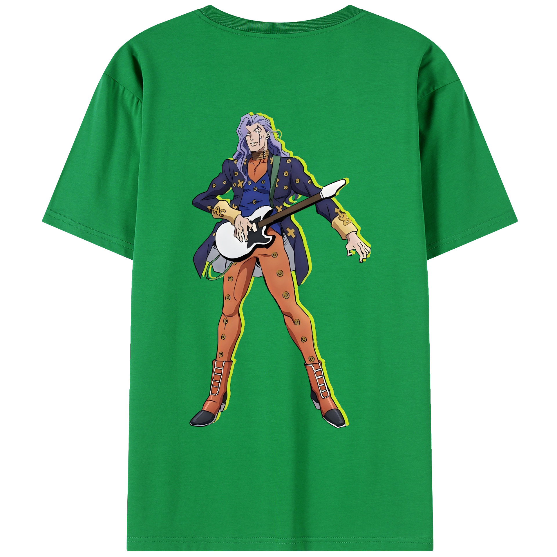 （画像用） ジョジョの奇妙な冒険 おといし あきら JoJo's Bizarre Adventure Akira Otoishi レディース半袖Tシャツ(バックプリント)