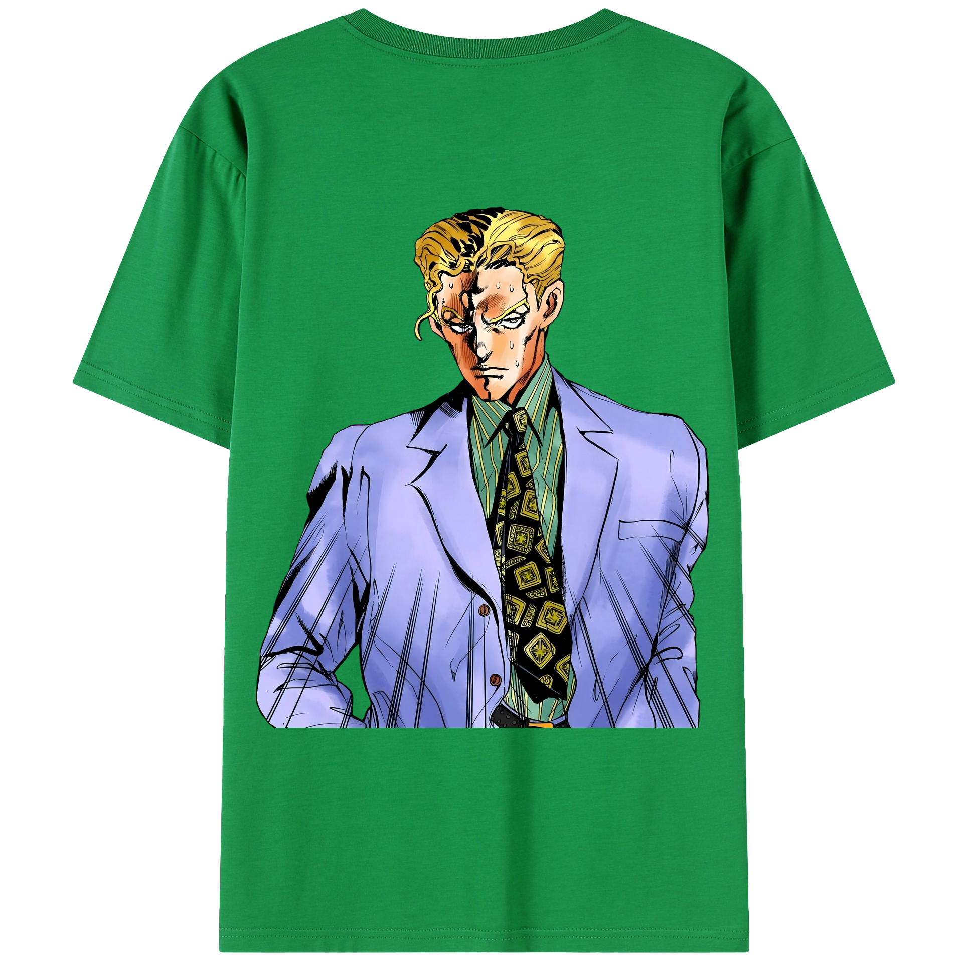 （画像用） ジョジョの奇妙な冒険 きら よしかげ JoJo's Bizarre Adventure Kira Yoshikage レディース半袖Tシャツ(バックプリント)