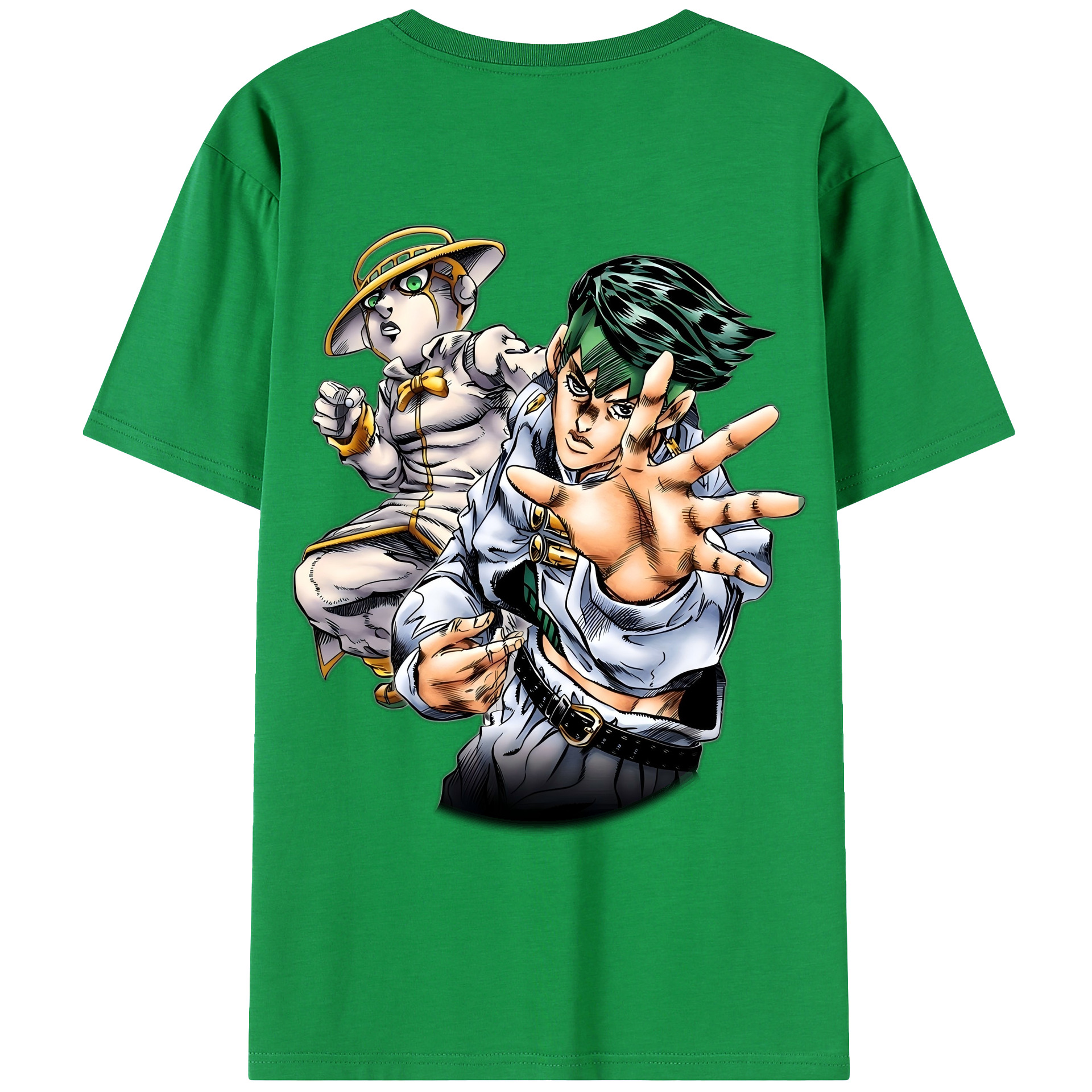 （画像用） ジョジョの奇妙な冒険 岸辺 露伴（きしべ ろはん） JoJo's Bizarre Adventure Rohan Kishibe レディース半袖Tシャツ(バックプリント)