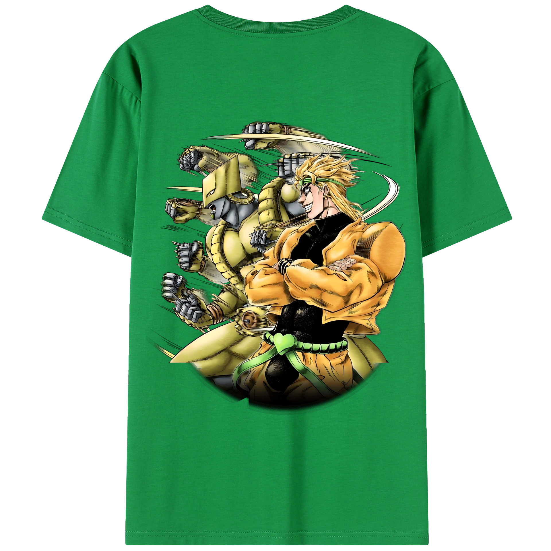 （画像用） ジョジョの奇妙な冒険 ディオ?ブランドー JoJo's Bizarre Adventure Dio Brando レディース半袖Tシャツ(バックプリント)