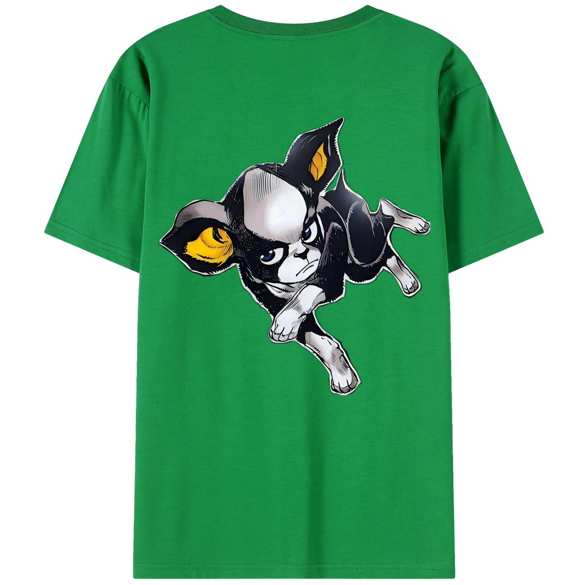 （画像用） ジョジョの奇妙な冒険 イギー JoJo's Bizarre Adventure Iggy レディース半袖Tシャツ(バックプリント)