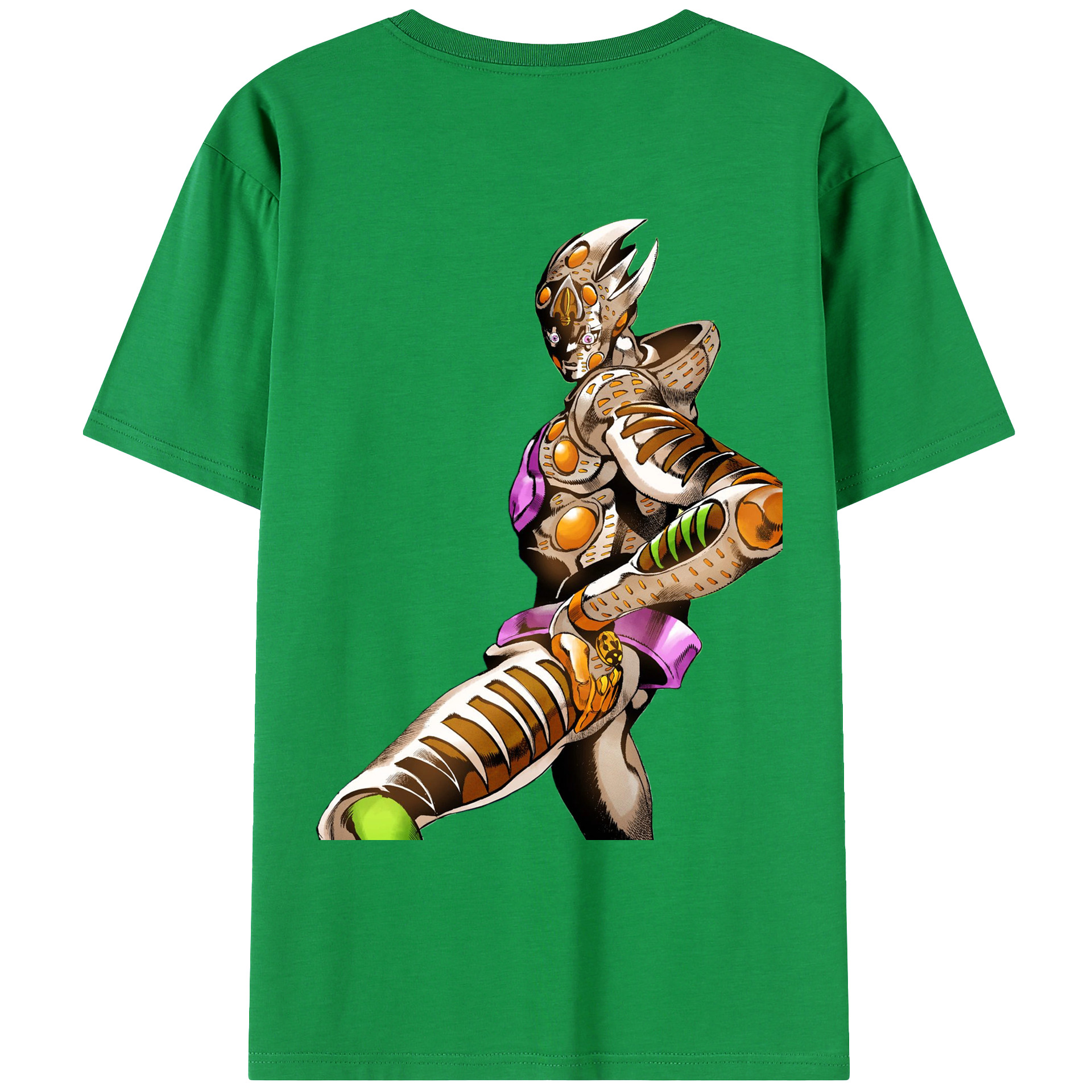 （画像用） ジョジョの奇妙な冒険 ジョルノ?ジョバァーナ JoJo's Bizarre Adventure Giorno Giovanna レディース半袖Tシャツ(バックプリント)