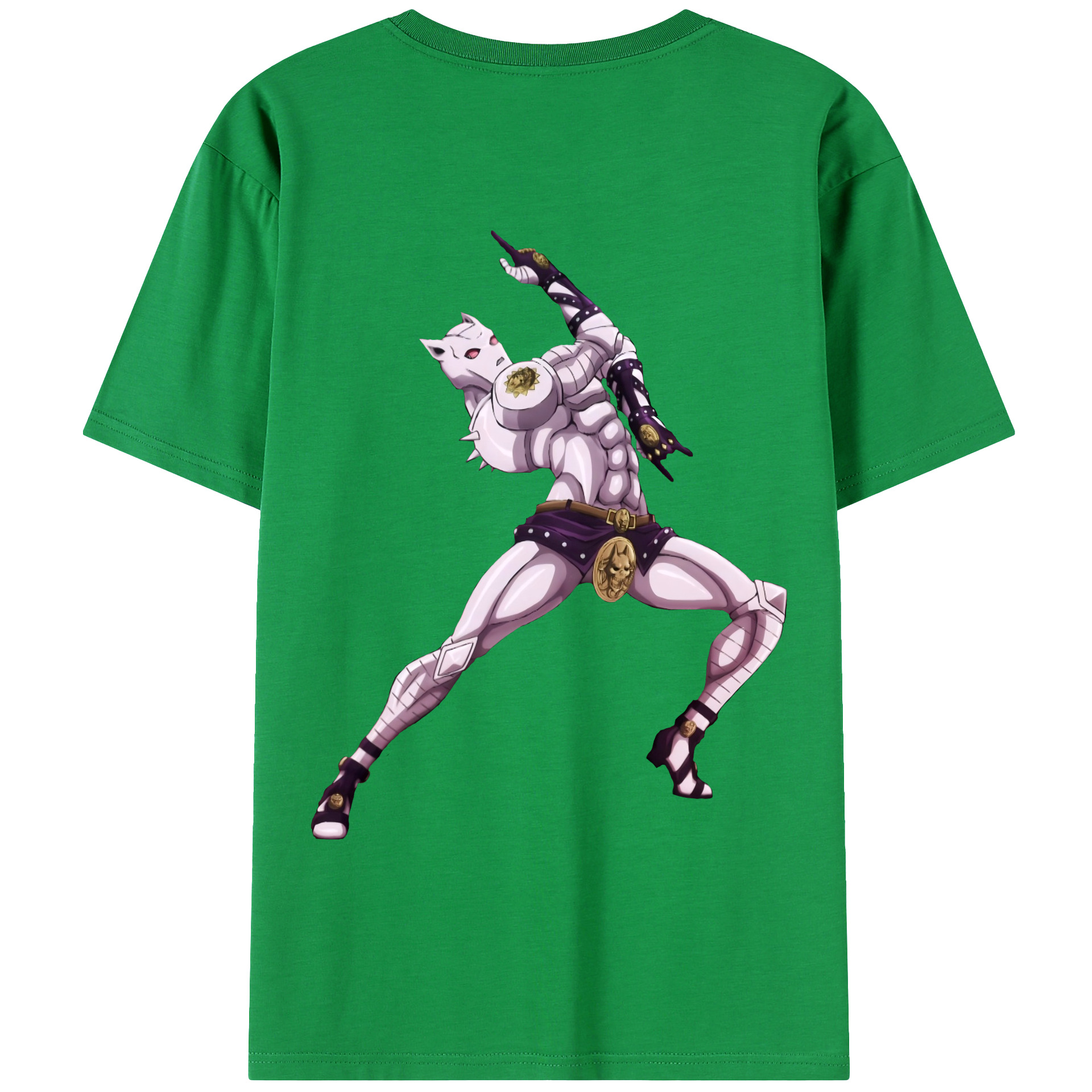 （画像用） ジョジョの奇妙な冒険 きら よしかげ JoJo's Bizarre Adventure Kira Yoshikage レディース半袖Tシャツ(バックプリント)