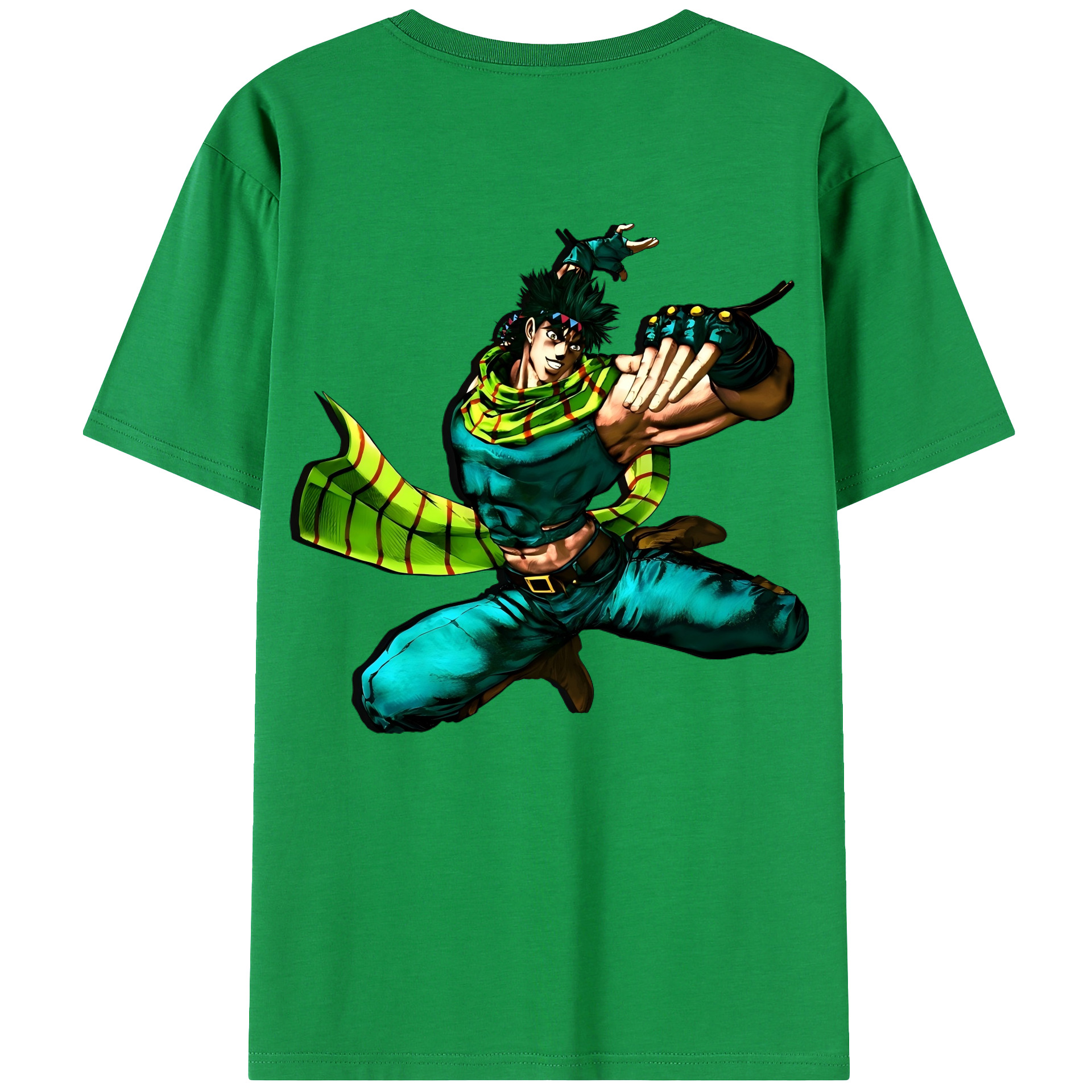 （画像用） ジョジョの奇妙な冒険 ジョセフ?ジョースター JoJo's Bizarre Adventure Joseph Joestar レディース半袖Tシャツ(バックプリント)