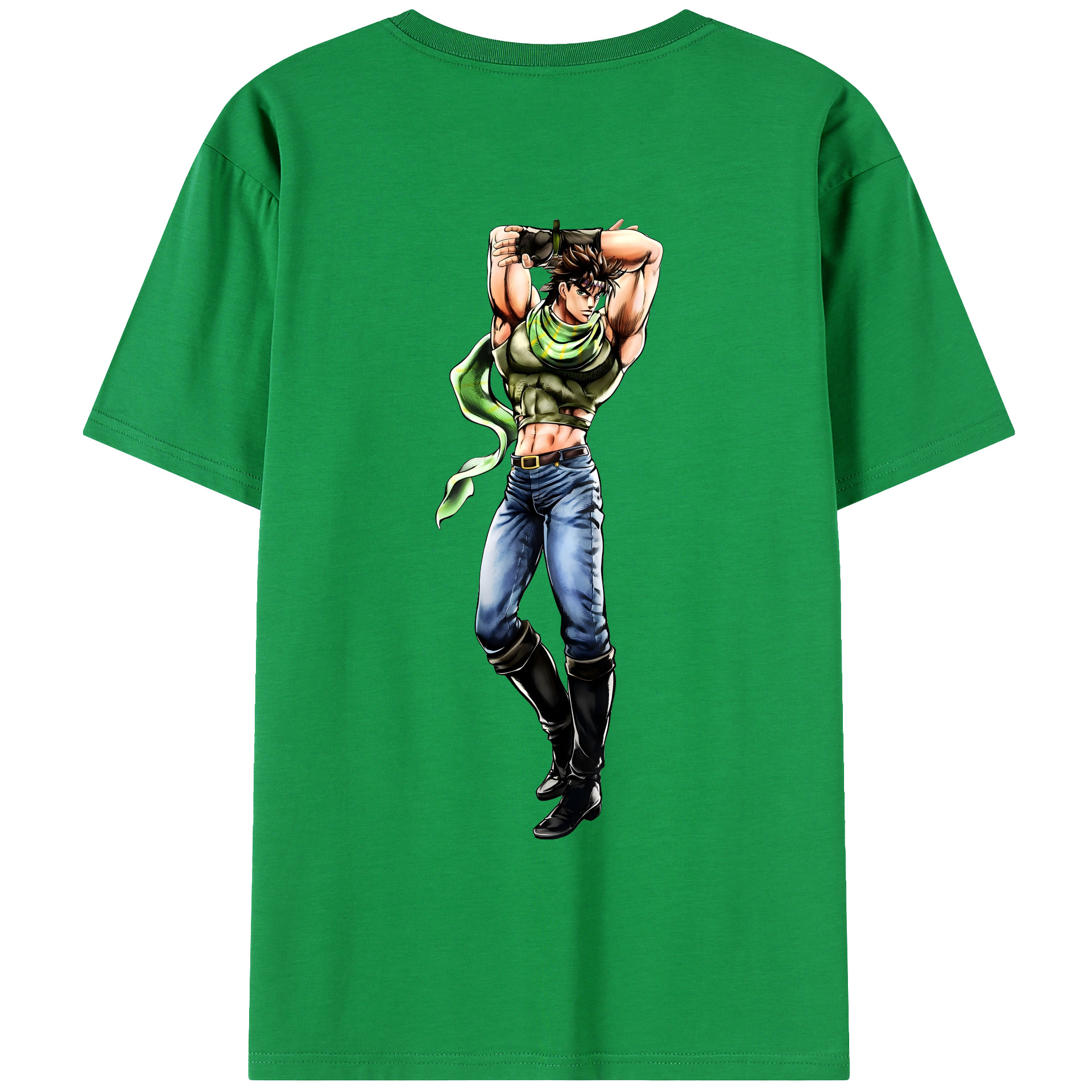 （画像用） ジョジョの奇妙な冒険 ジョセフ?ジョースター JoJo's Bizarre Adventure Joseph Joestar レディース半袖Tシャツ(バックプリント)