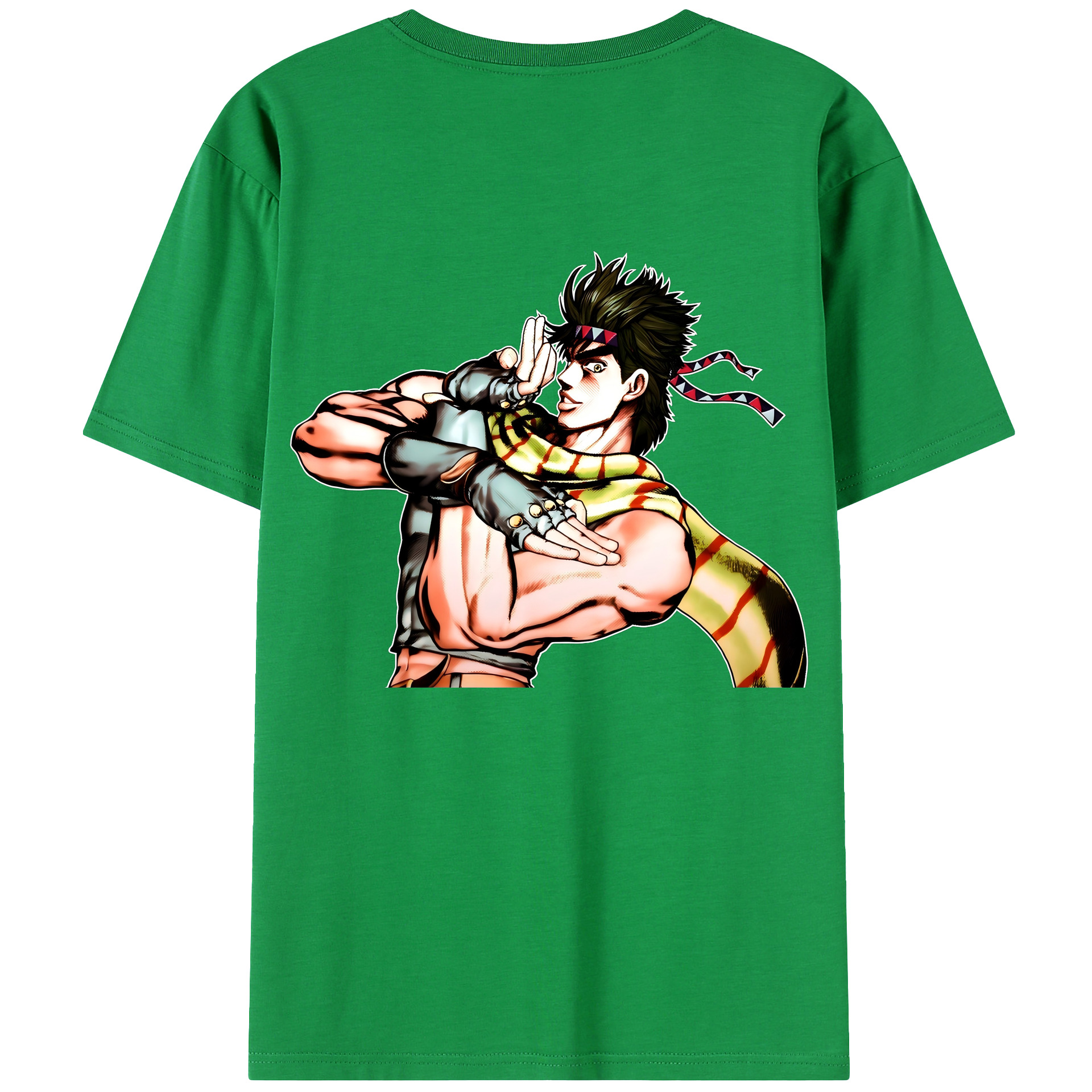 （画像用） ジョジョの奇妙な冒険 ジョセフ?ジョースター JoJo's Bizarre Adventure Joseph Joestar レディース半袖Tシャツ(バックプリント)
