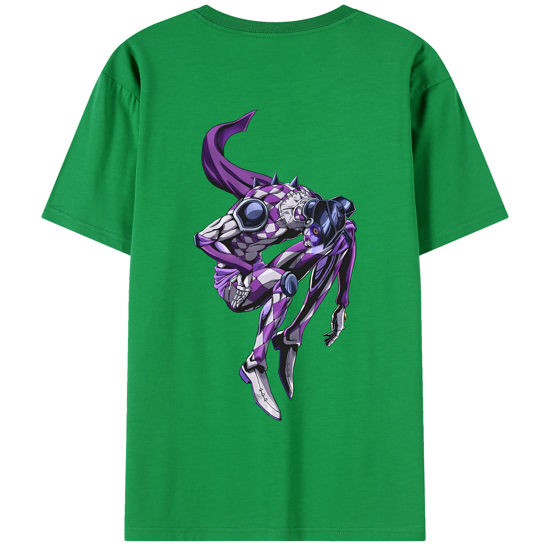 （画像用） ジョジョの奇妙な冒険 パンナコッタ?フー JoJo's Bizarre Adventure Pannacotta Fugo レディース半袖Tシャツ(バックプリント)