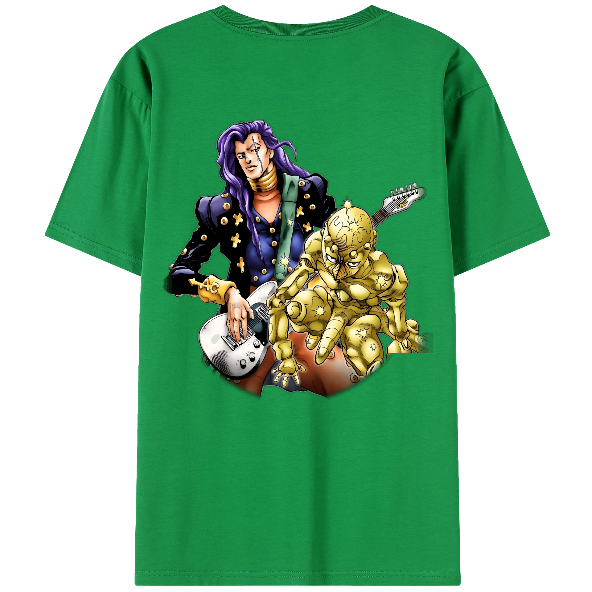 （画像用） ジョジョの奇妙な冒険 おといし あきら JoJo's Bizarre Adventure Akira Otoishi レディース半袖Tシャツ(バックプリント)