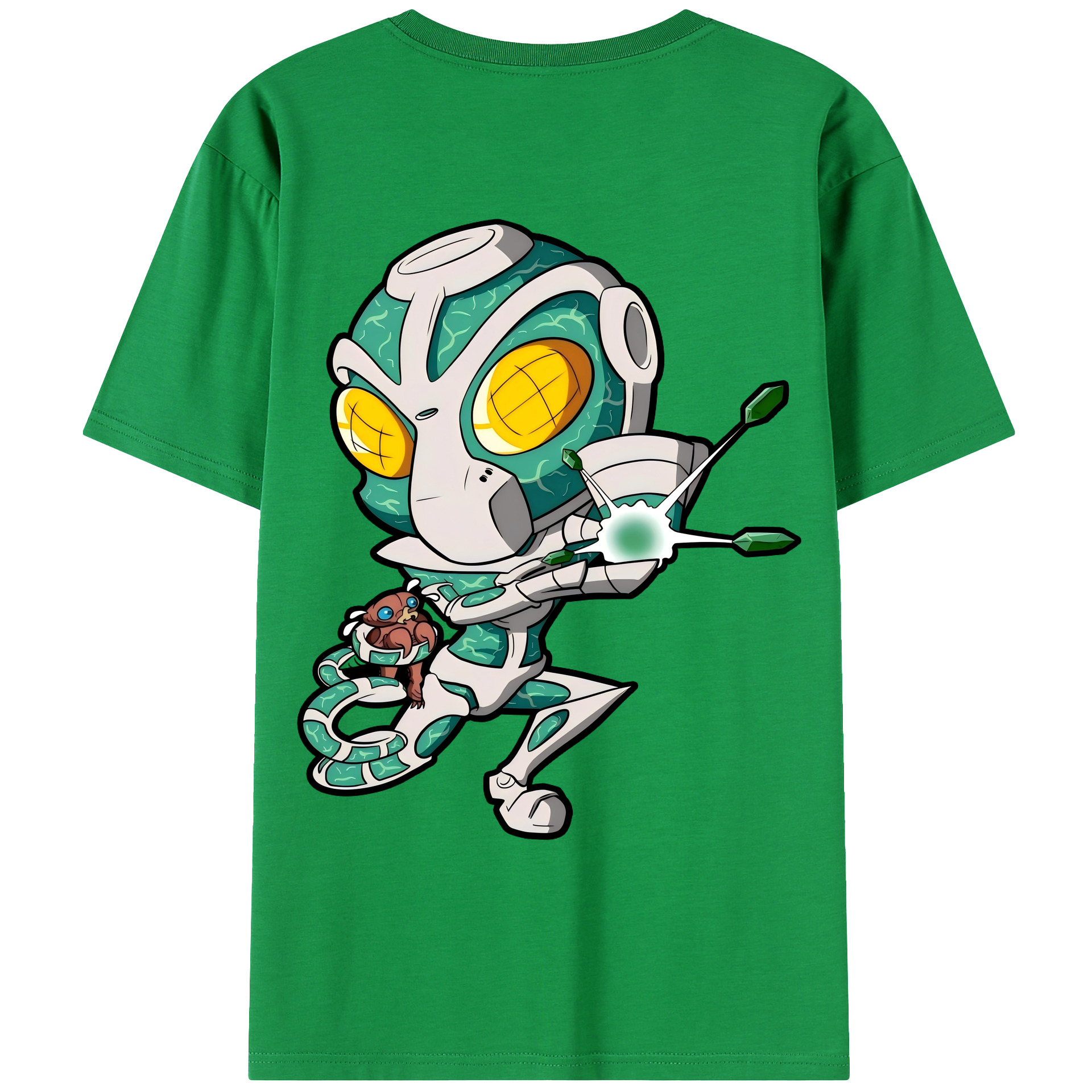 （画像用） ジョジョの奇妙な冒険 花京院 典明（かきょういん のりあき） JoJo's Bizarre Adventure Kakyoin Noriaki レディース半袖Tシャツ(バックプリント)