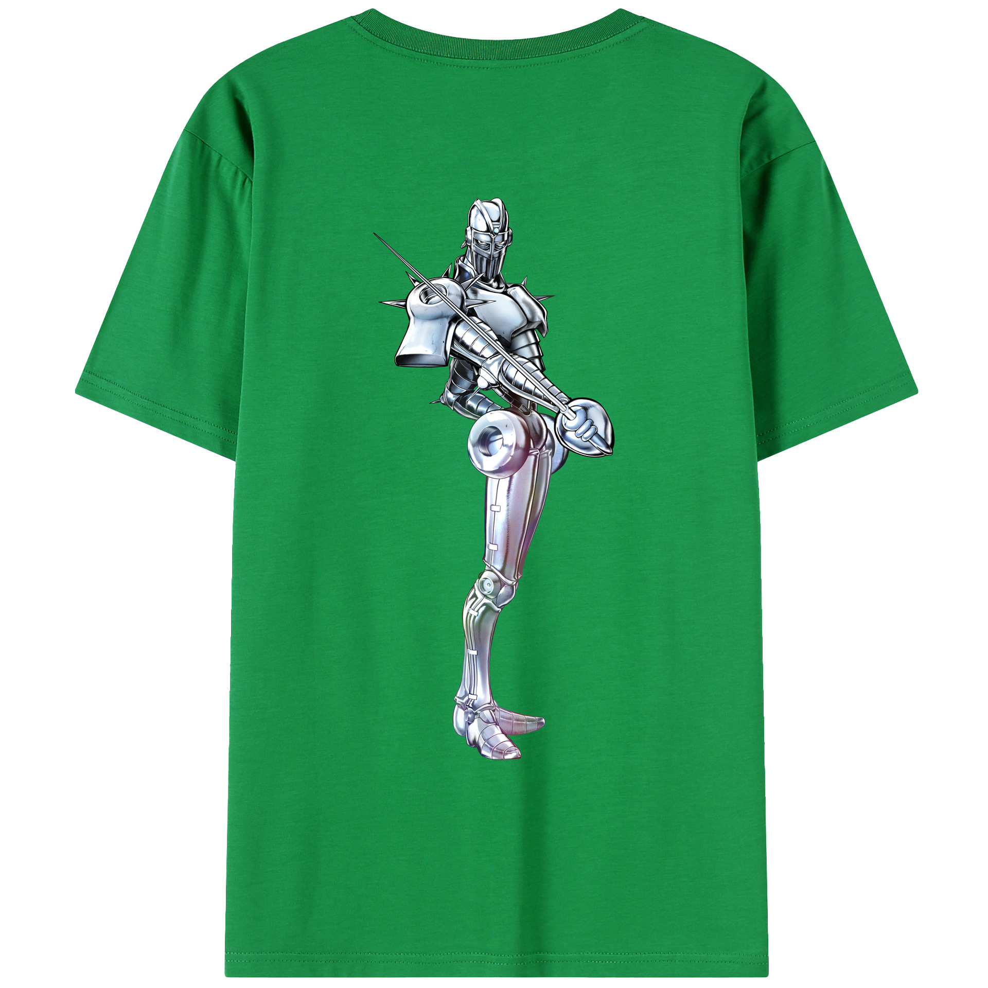 （画像用） ジョジョの奇妙な冒険 ジャン＝ピエール?ポルナレフ JoJo's Bizarre Adventure Jan Pierre Polnareff レディース半袖Tシャツ(バックプリント)