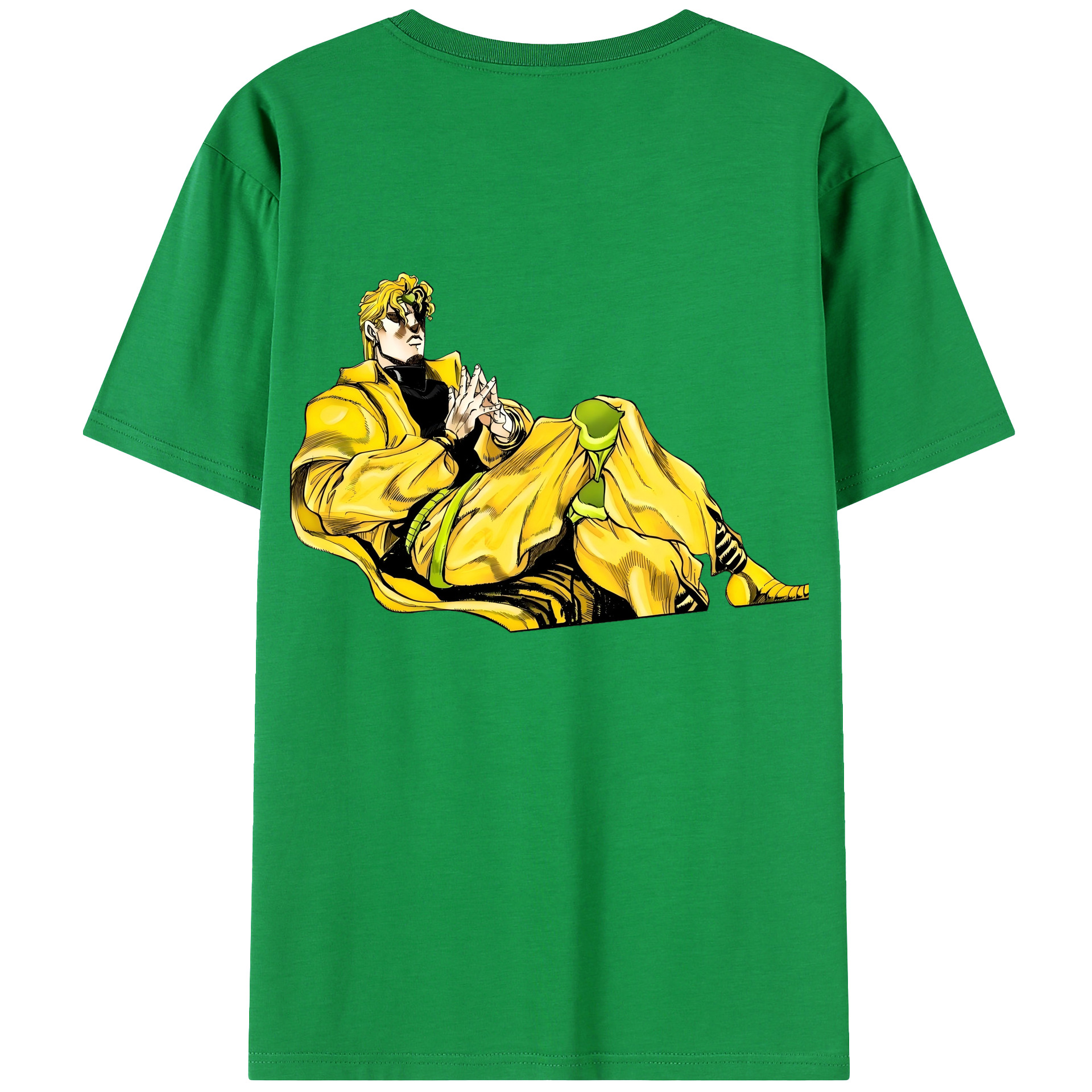 （画像用） ジョジョの奇妙な冒険 ディオ?ブランドー JoJo's Bizarre Adventure Dio Brando レディース半袖Tシャツ(バックプリント)
