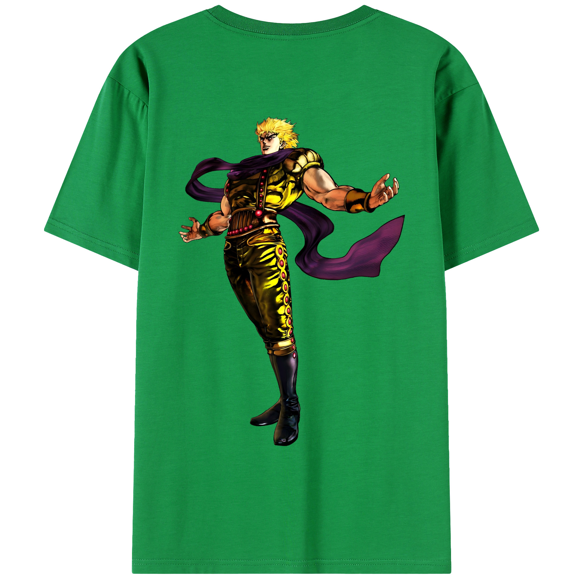 （画像用） ジョジョの奇妙な冒険 ディオ?ブランドー JoJo's Bizarre Adventure Dio Brando レディース半袖Tシャツ(バックプリント)