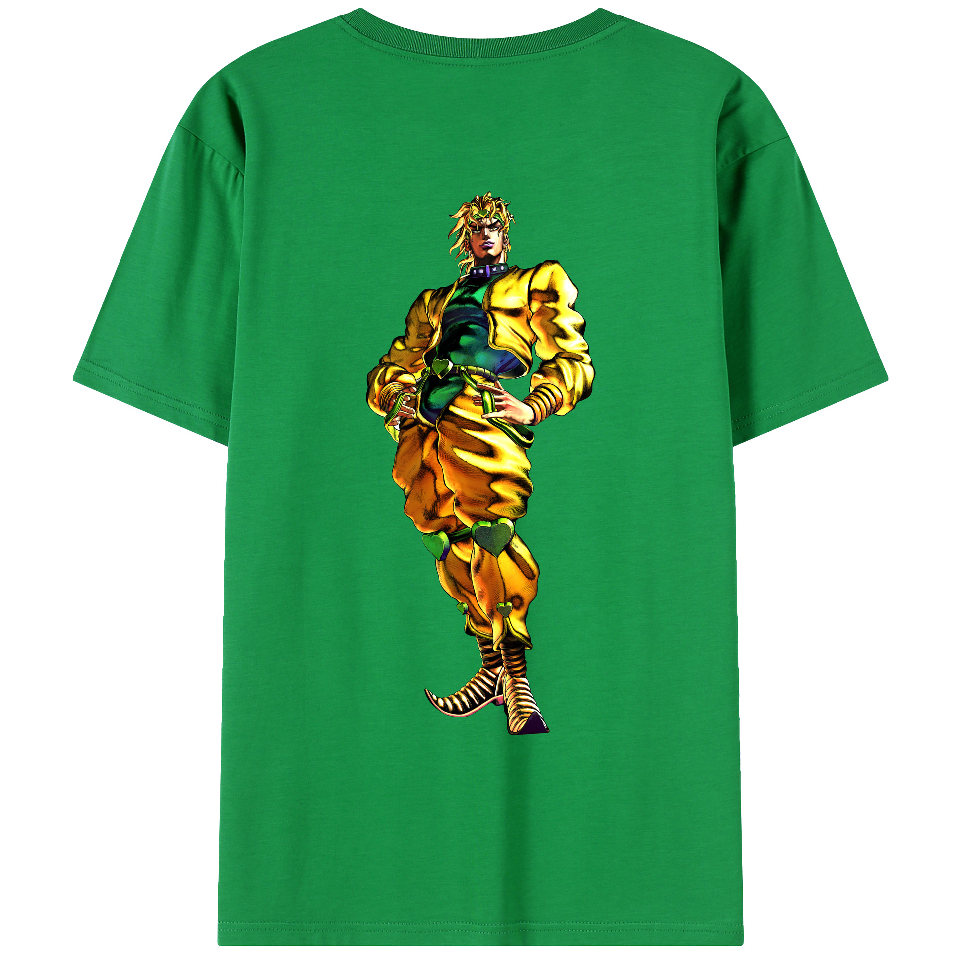 （画像用） ジョジョの奇妙な冒険 ディオ?ブランドー JoJo's Bizarre Adventure Dio Brando レディース半袖Tシャツ(バックプリント)