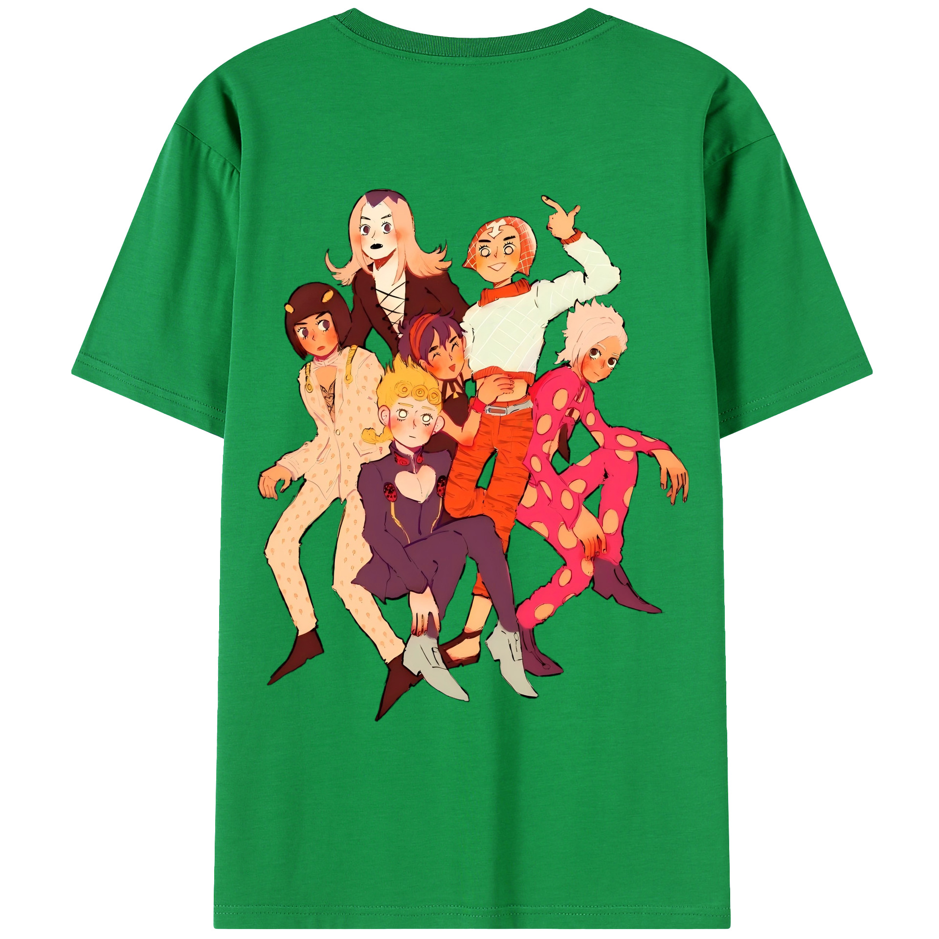 （画像用） ジョジョの奇妙な冒険 JoJo's Bizarre Adventure レディース半袖Tシャツ(バックプリント)