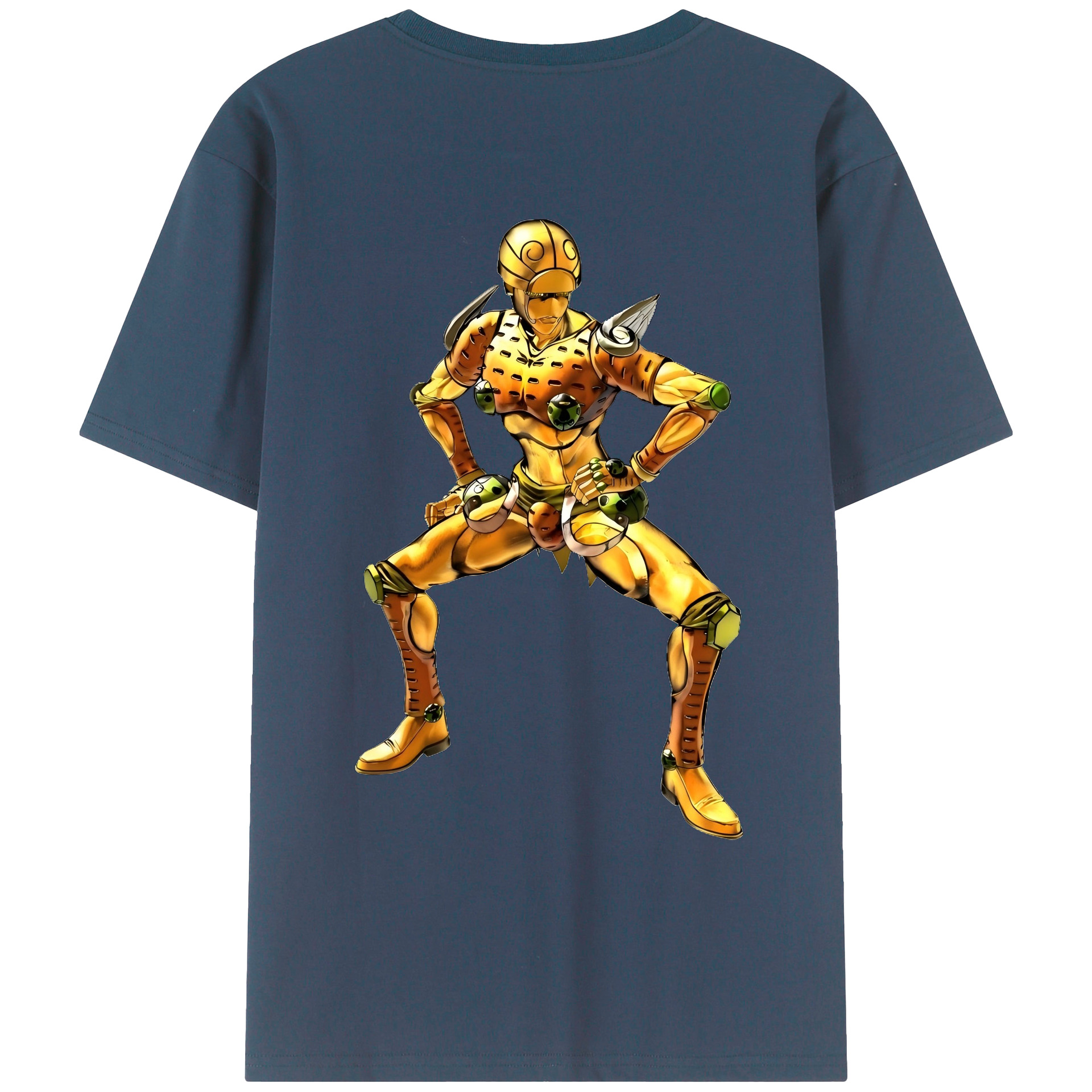 （画像用） ジョジョの奇妙な冒険 ジョルノ?ジョバァーナ JoJo's Bizarre Adventure Giorno Giovanna レディース半袖Tシャツ(バックプリント)