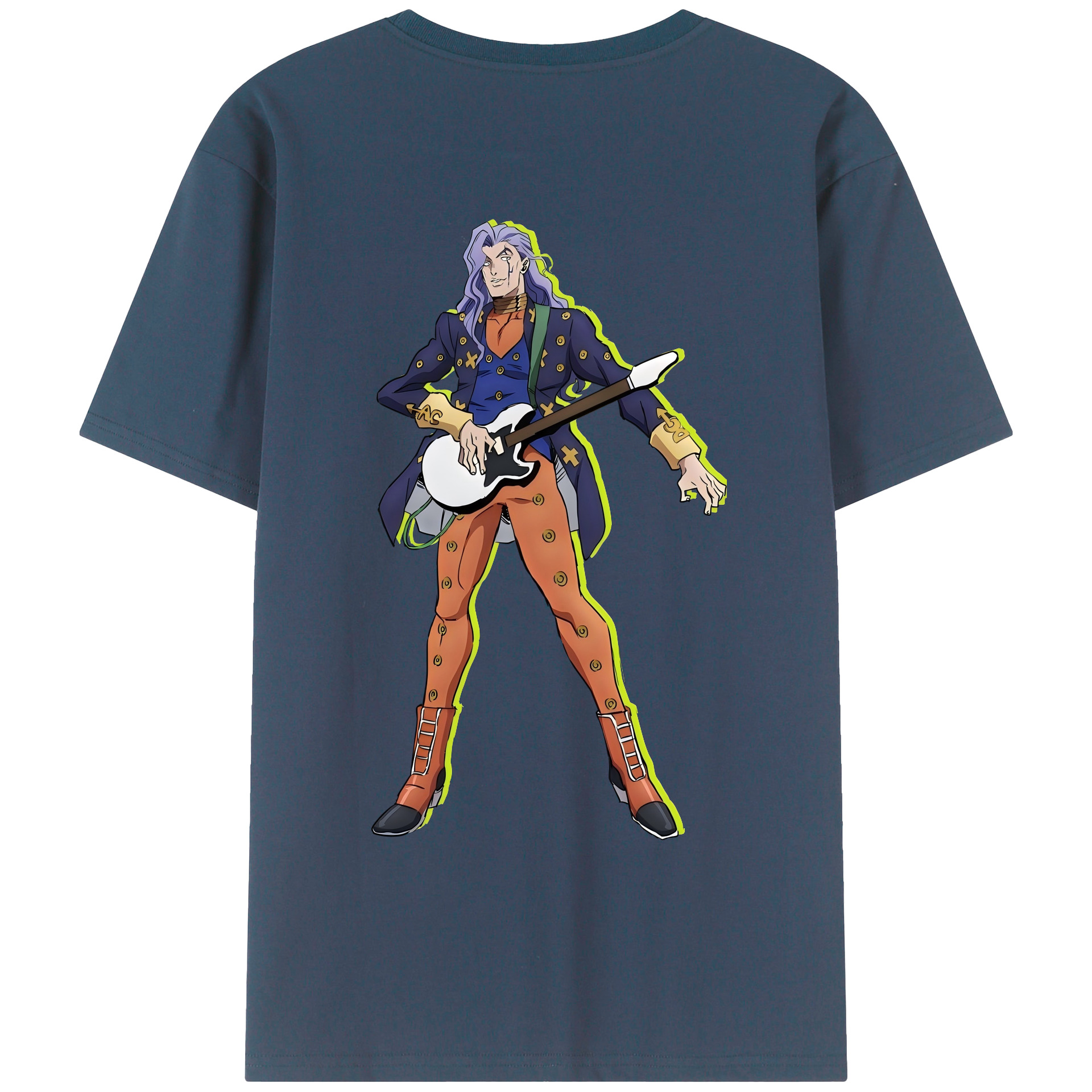 （画像用） ジョジョの奇妙な冒険 おといし あきら JoJo's Bizarre Adventure Akira Otoishi レディース半袖Tシャツ(バックプリント)