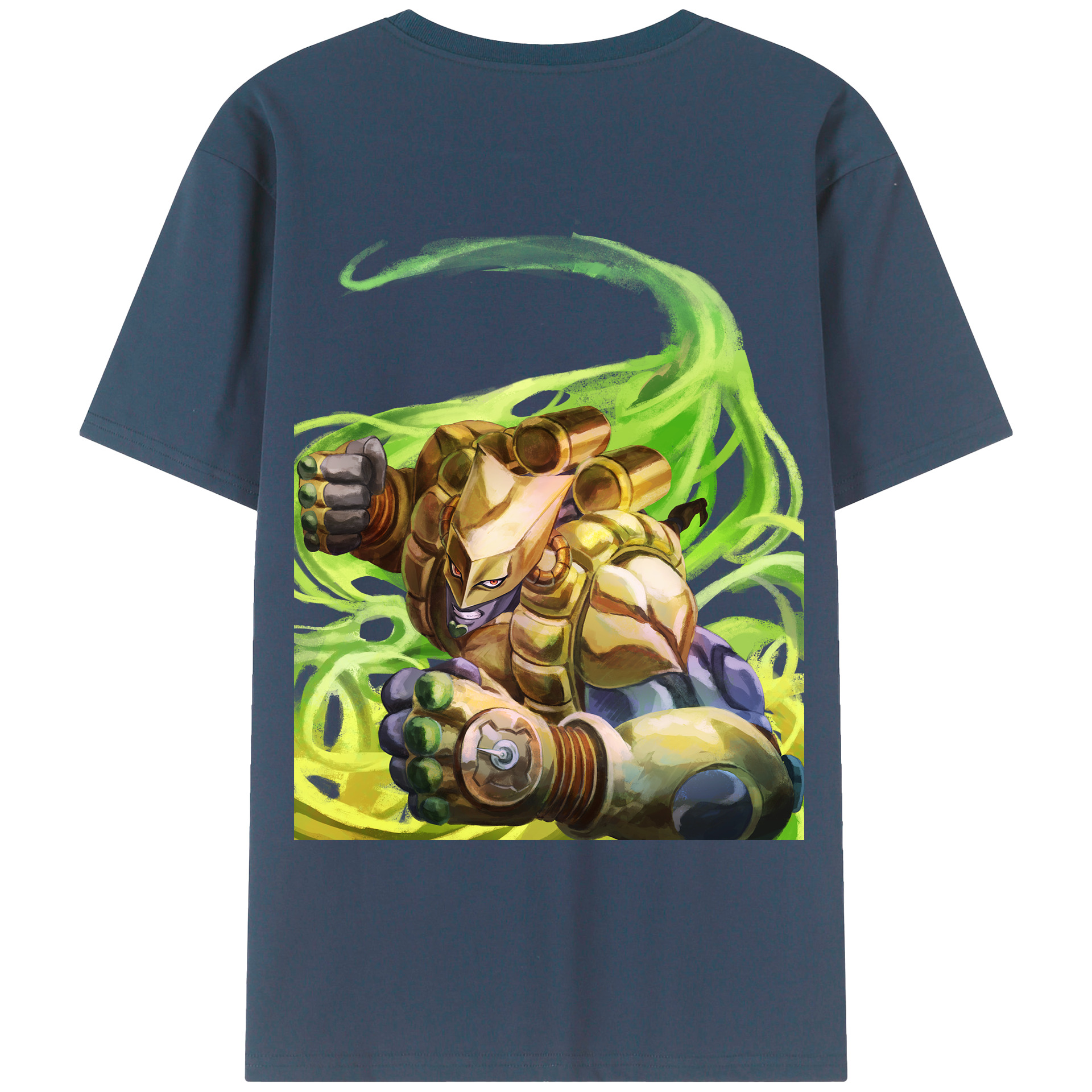 （画像用） ジョジョの奇妙な冒険 ディオ?ブランドー JoJo's Bizarre Adventure Dio Brando レディース半袖Tシャツ(バックプリント)