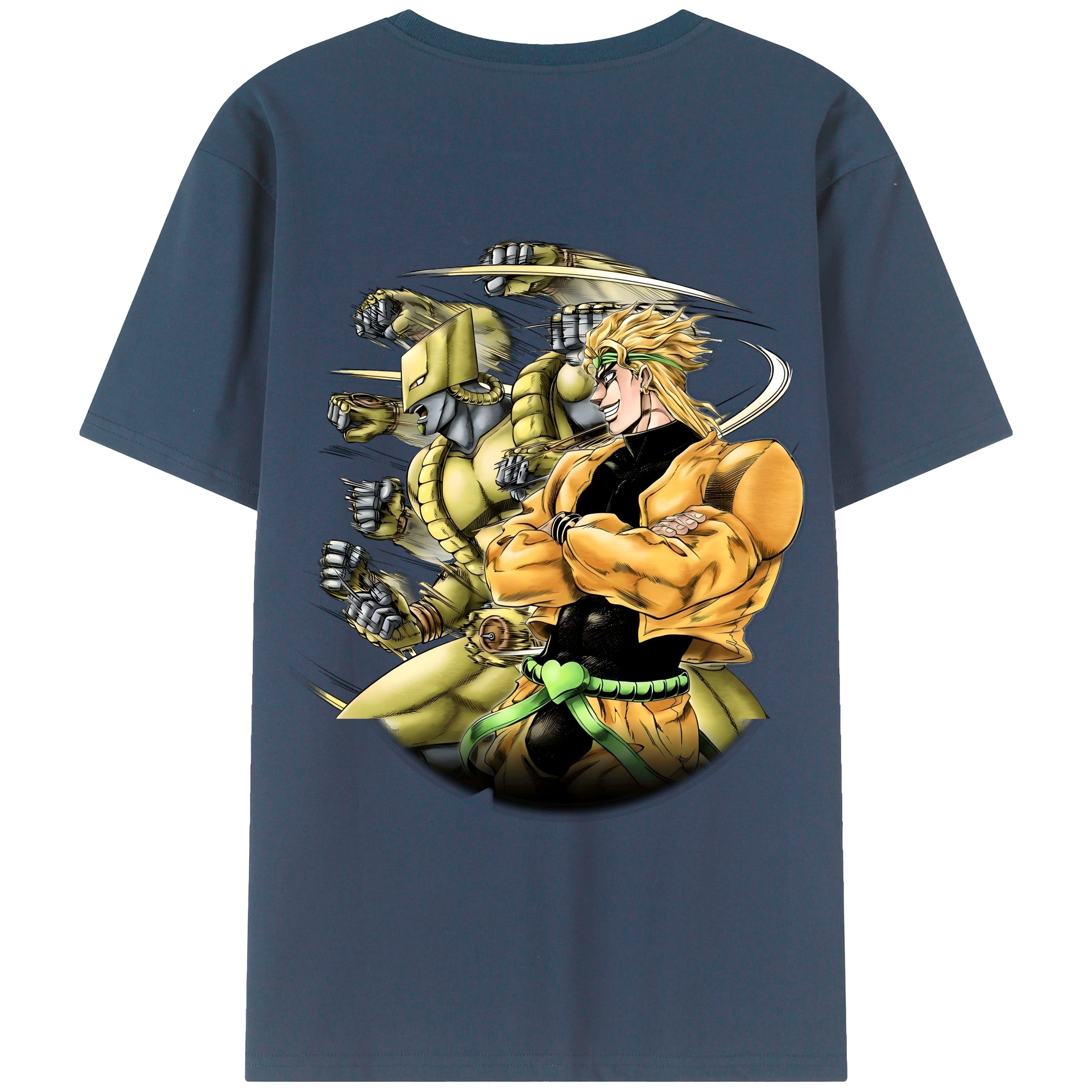 （画像用） ジョジョの奇妙な冒険 ディオ?ブランドー JoJo's Bizarre Adventure Dio Brando レディース半袖Tシャツ(バックプリント)