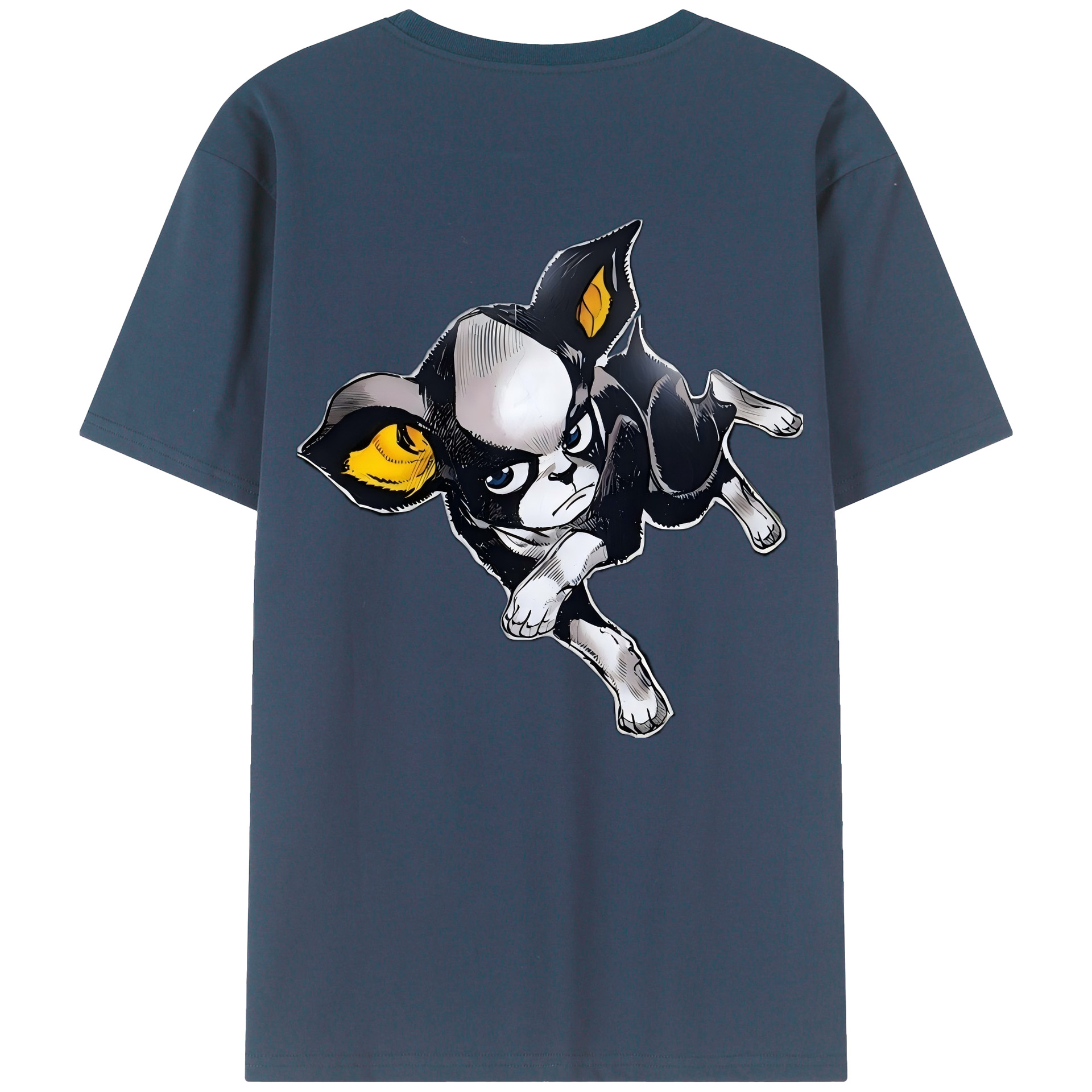 （画像用） ジョジョの奇妙な冒険 イギー JoJo's Bizarre Adventure Iggy レディース半袖Tシャツ(バックプリント)