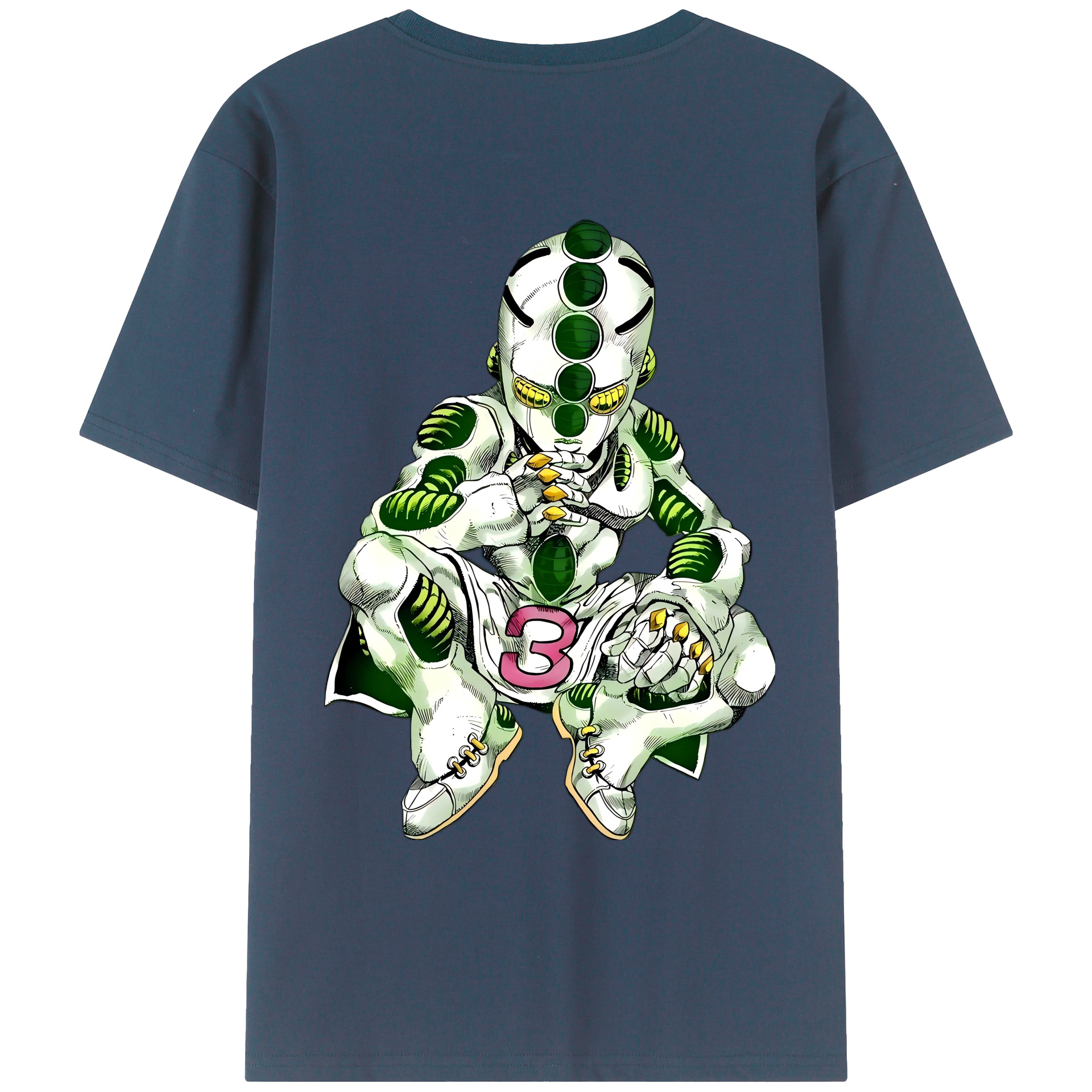 （画像用） ジョジョの奇妙な冒険 広瀨康一 JoJo's Bizarre Adventure Hirose Koichi レディース半袖Tシャツ(バックプリント)